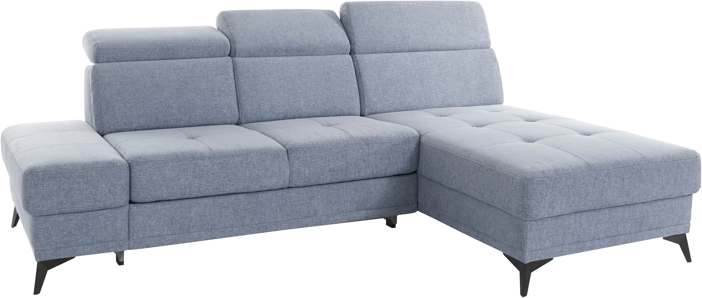INOSIGN Ecksofa »Cardiz L-Form«, inkl.Kopfteilverstellung und Federkern wahlweise mit Bettfunktion