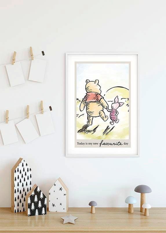 »Winnie Disney, Pooh Today«, Poster Wohnzimmer Kinderzimmer, Komar | (1 Schlafzimmer, BAUR St.),