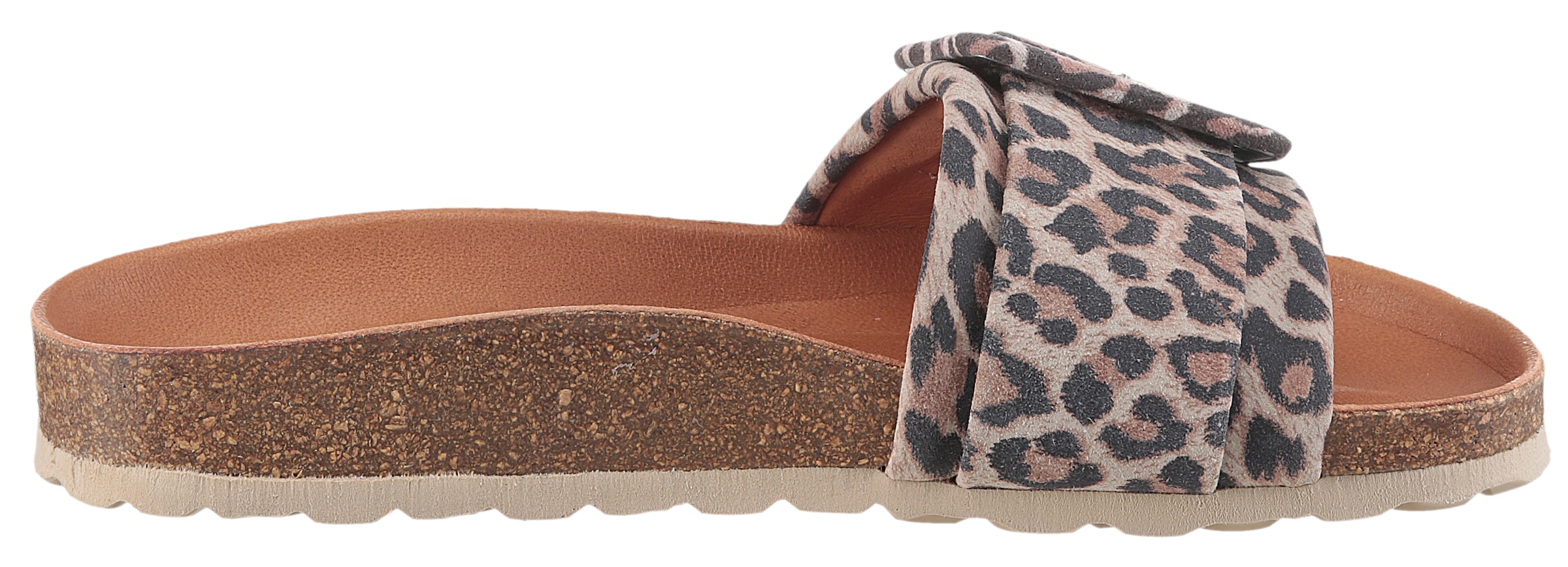 VERBENAS Pantolette »Reiko Leopardo Grande«, Sommerschuh, Schlappen für Strand- und Badeausflüge geeignet