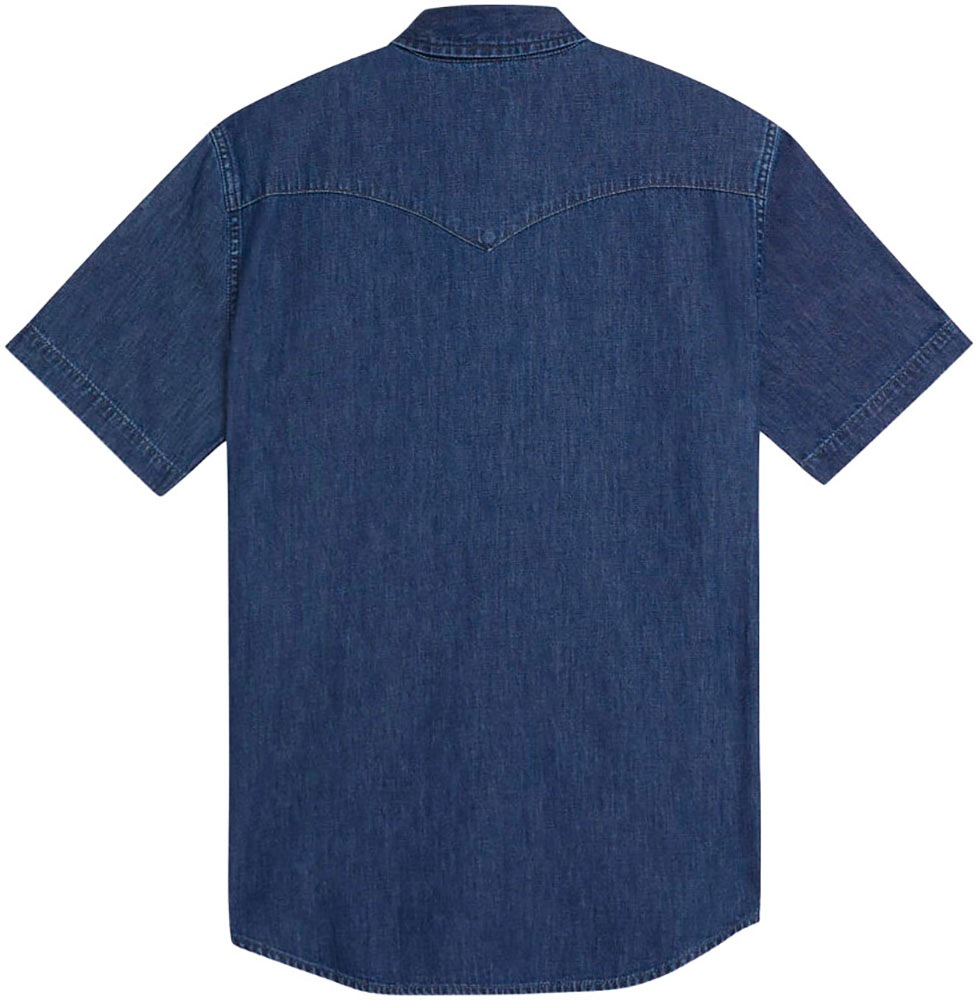 Levi's Classic Western Short Sleeve Shirt Dark Wash S 3