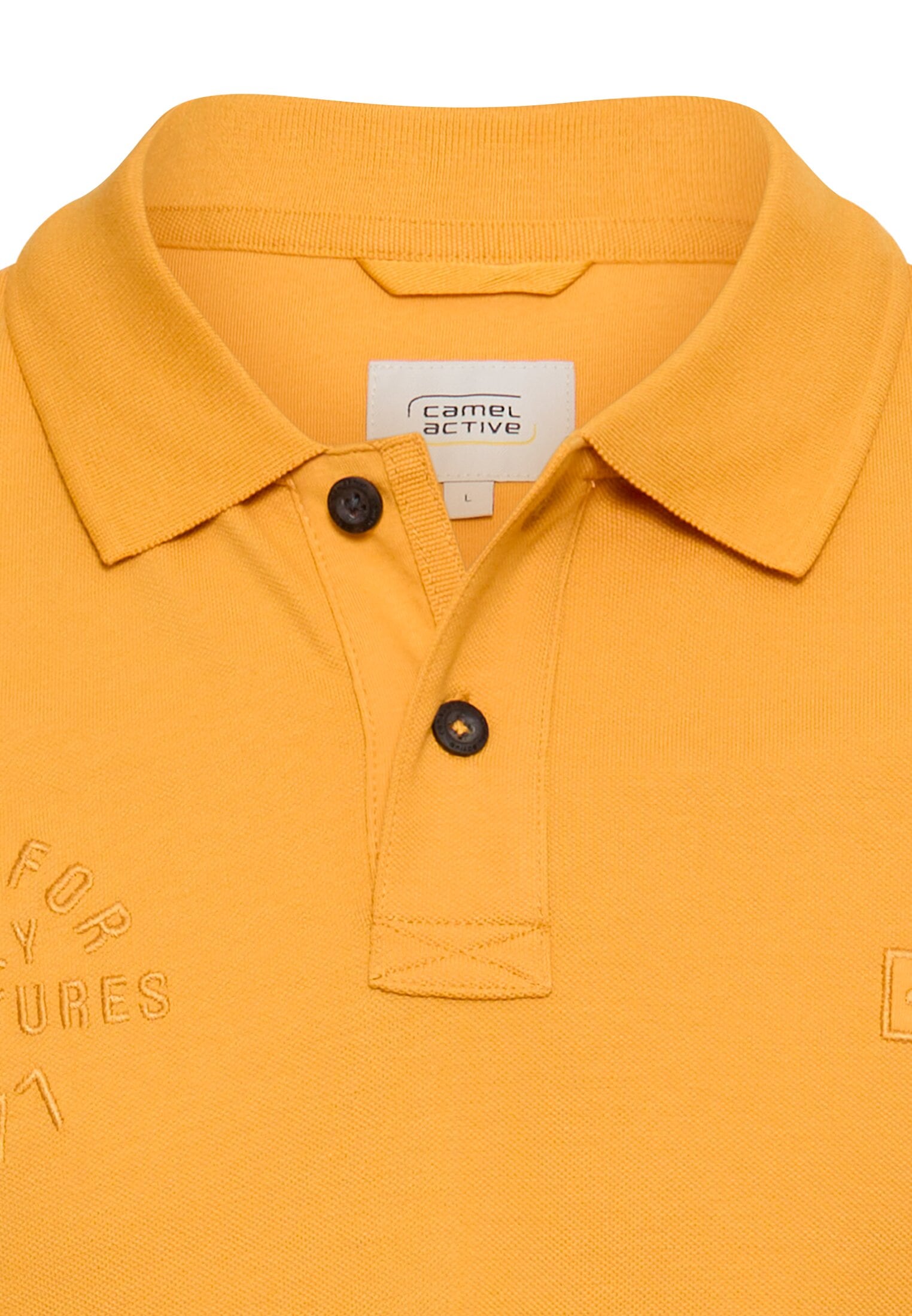 camel active Poloshirt normale Passform, kurze Ärmel, unifarbenes Design, mit Polokragen