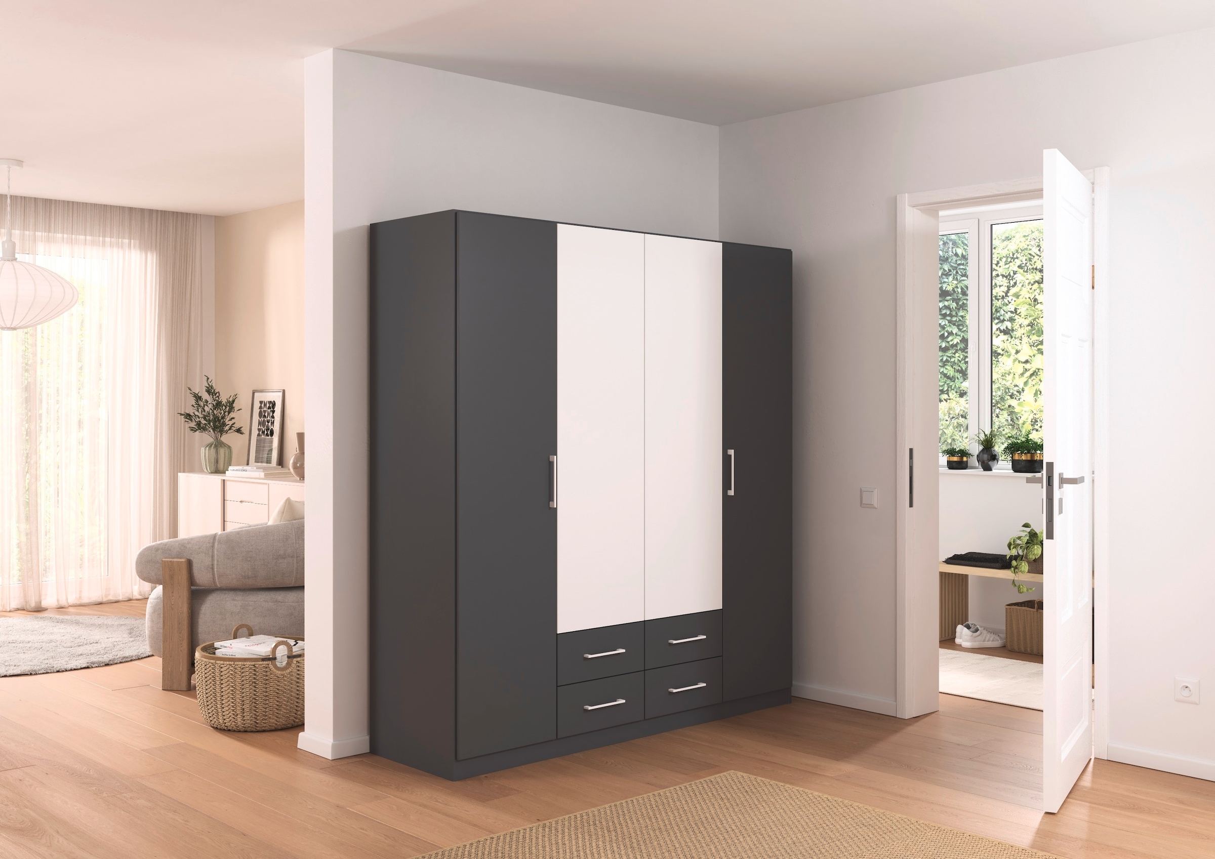 rauch Drehtürenschrank "Kleiderschrank Schrank Garderobe KREFELD optional m günstig online kaufen