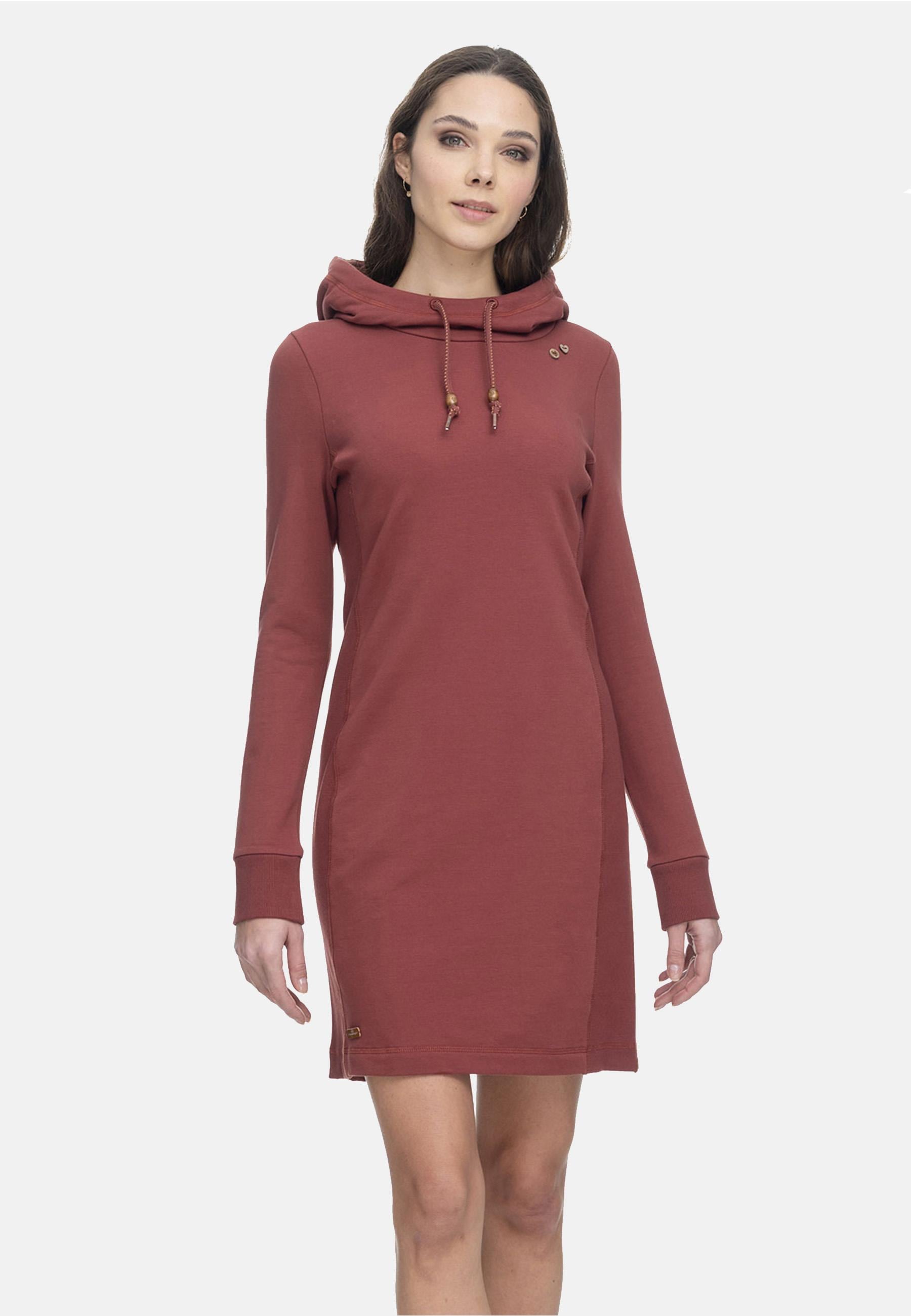 »Sabreen«, BAUR Baumwoll für bestellen Kleid mit | Kapuze Sweatkleid Langärmliges Ragwear
