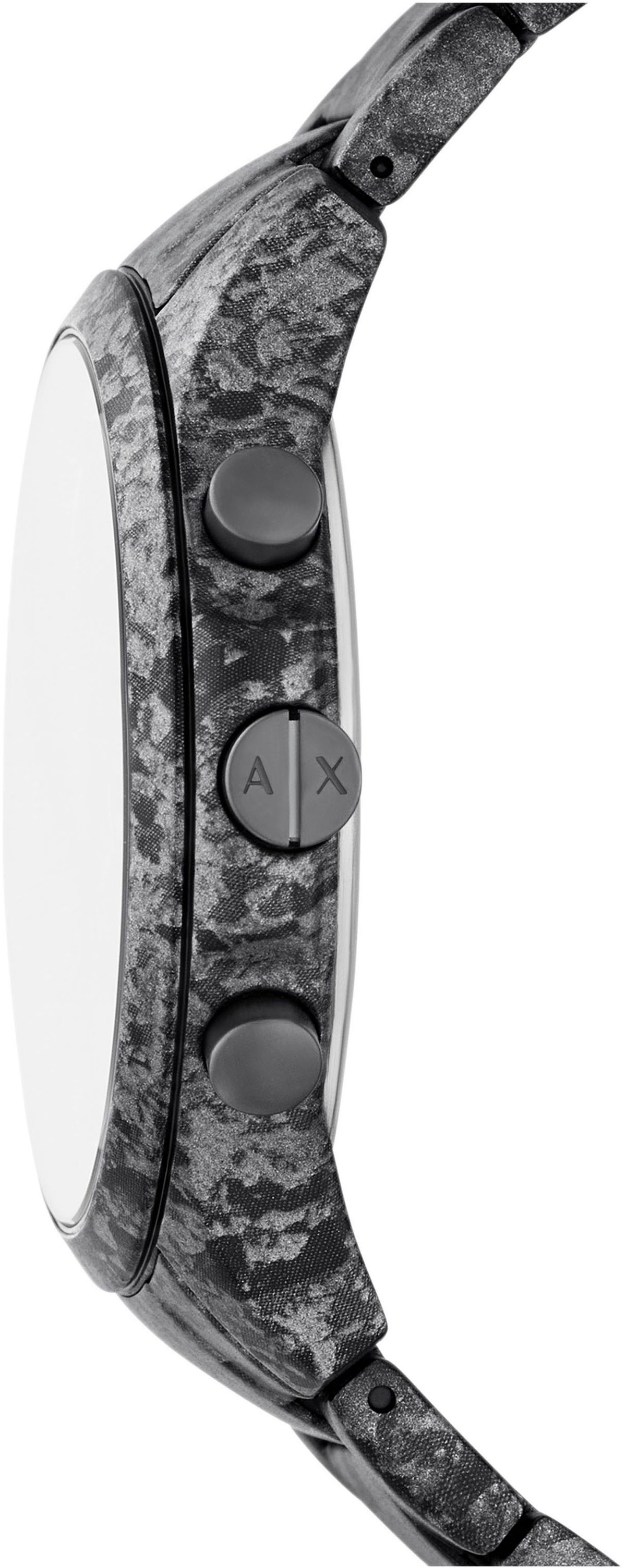 ARMANI EXCHANGE Chronograph, Armbanduhr, Herrenuhr, Edelstahlarmband, analog, Stoppfunktion