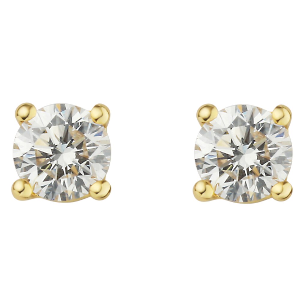 ONE ELEMENT Paar Ohrstecker »0.20 ct Diamant Brillant Ohrringe Ohrstecker aus 585 Gelbgold«