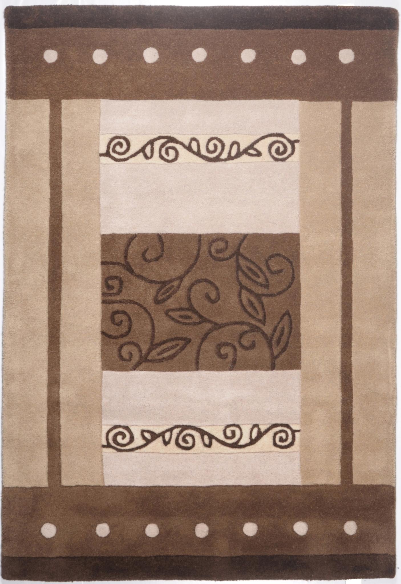 THEKO Wollteppich "Hawai 3205" rechteckig 14 mm Höhe reine Wolle, modernes günstig online kaufen