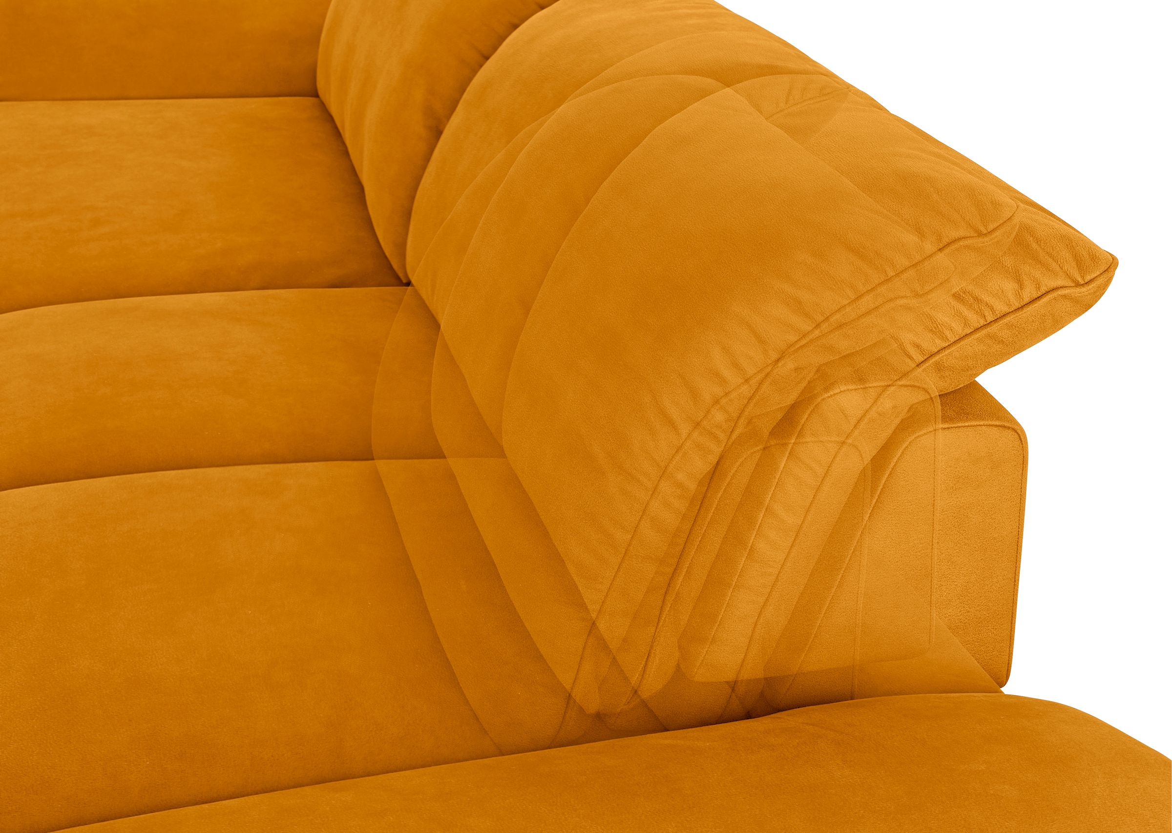 W.SCHILLIG Ecksofa »enjoy&MORE, Designsofa, elegant und bequem, L-Form«, Sitztiefenverstellung, Füße schwarz pulverbeschichtet, Breite 310 cm