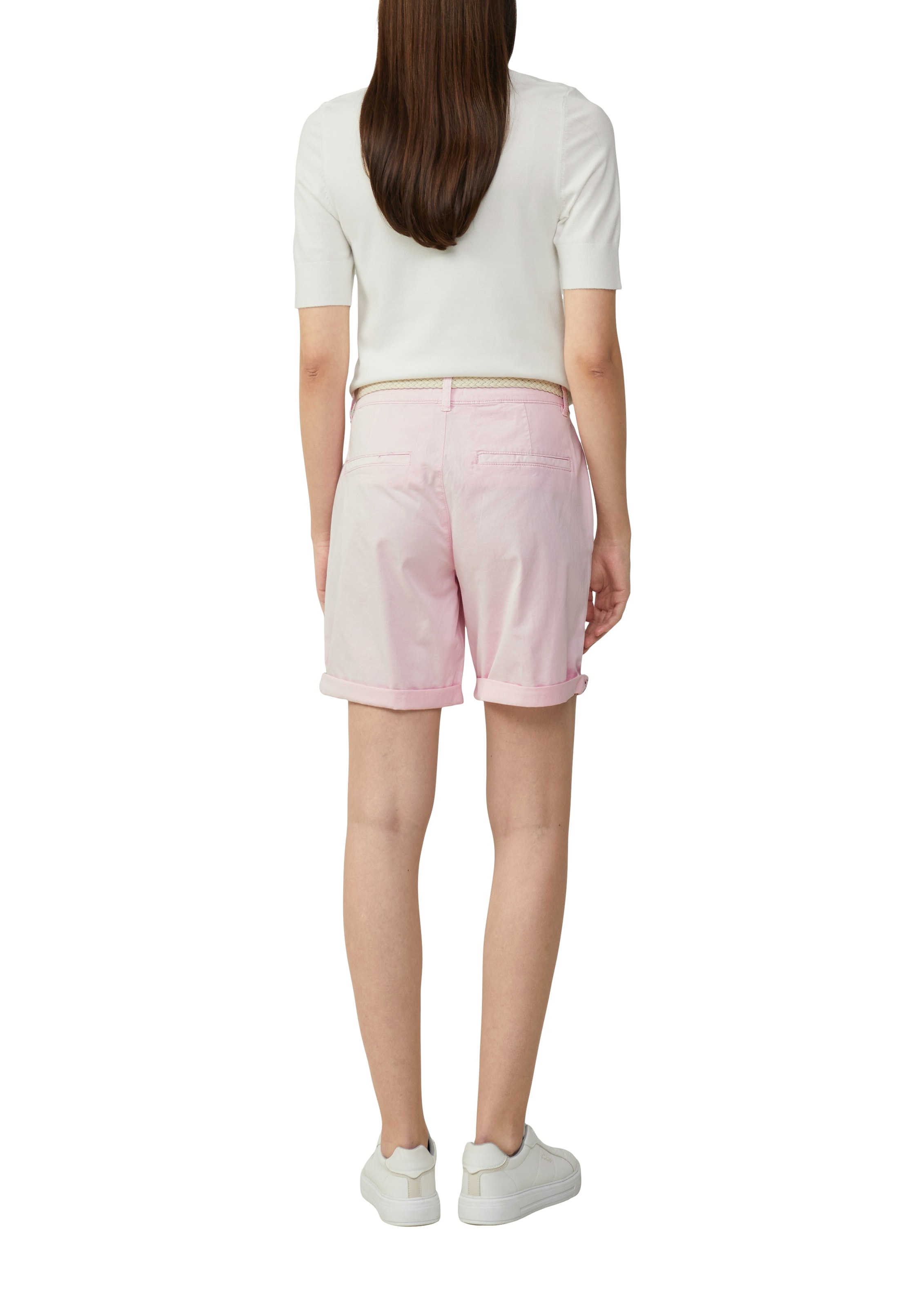 s.Oliver Chinoshorts, Sommerhose mit geflochtenem Gürtel