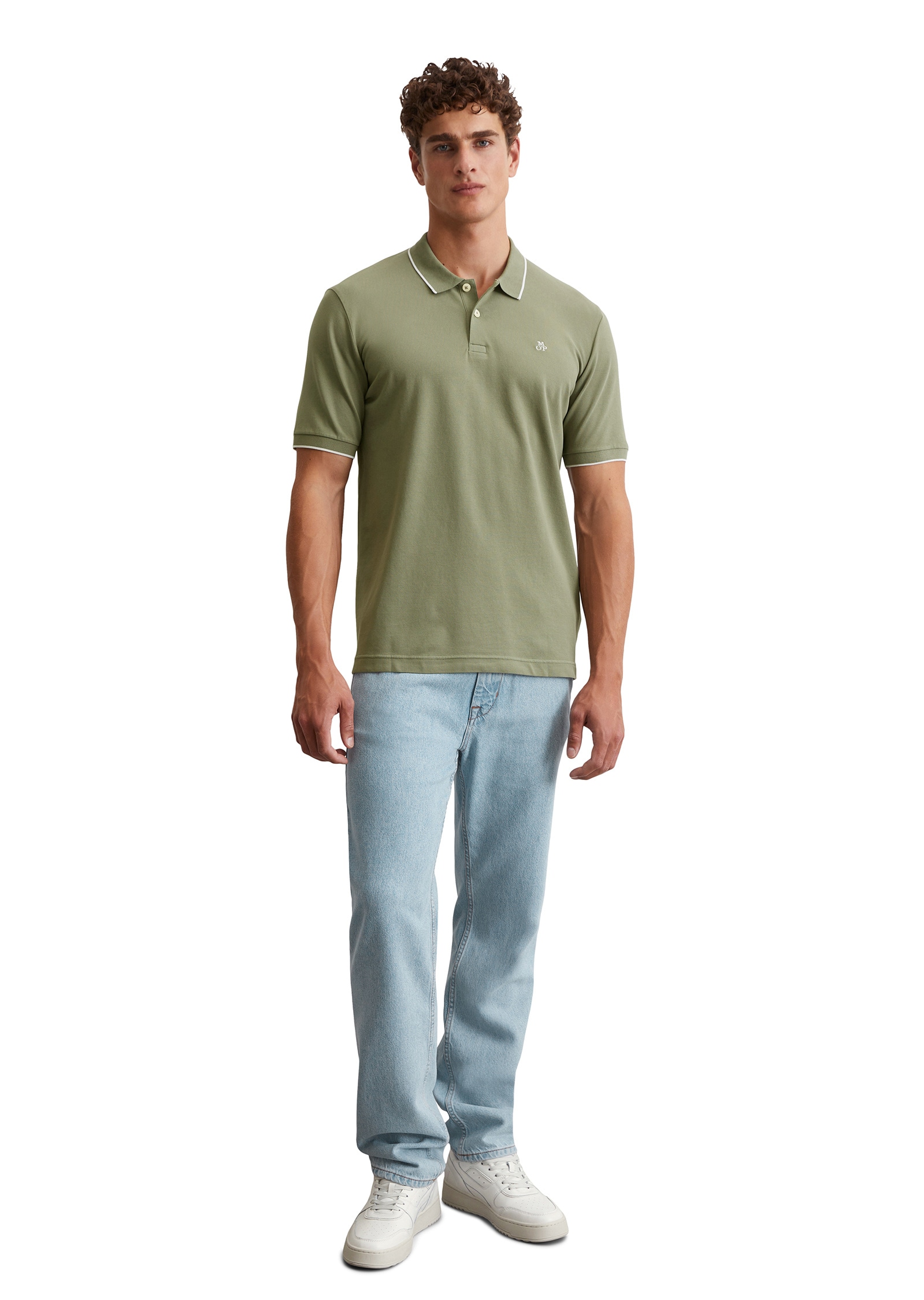 Marc O'Polo Poloshirt »aus Bio-Baumwoll-Mix«