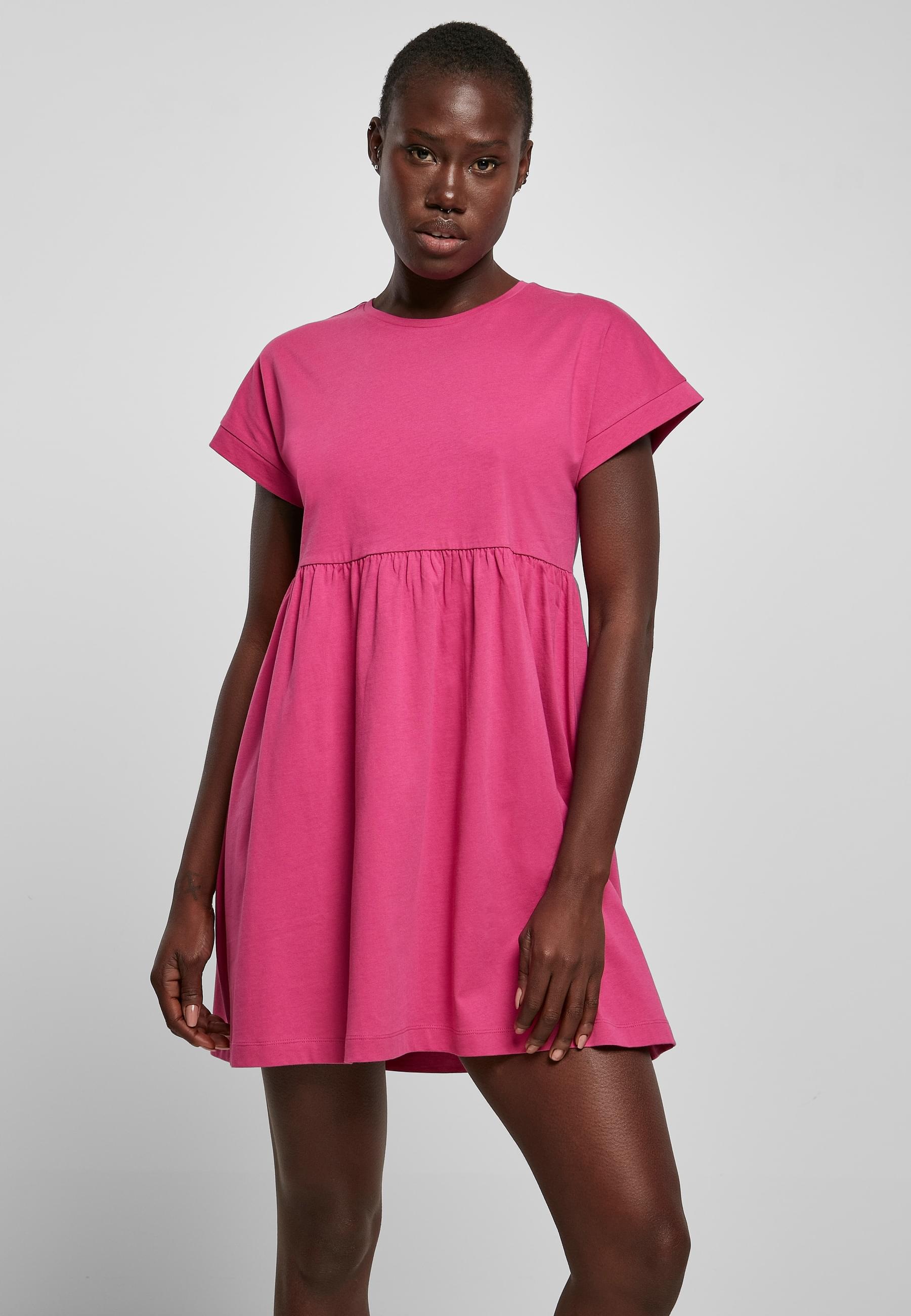 URBAN CLASSICS Shirtkleid »Urban Classics Damen Ladies Organic Empire Valance Tee Dress«, (1 tlg.)
