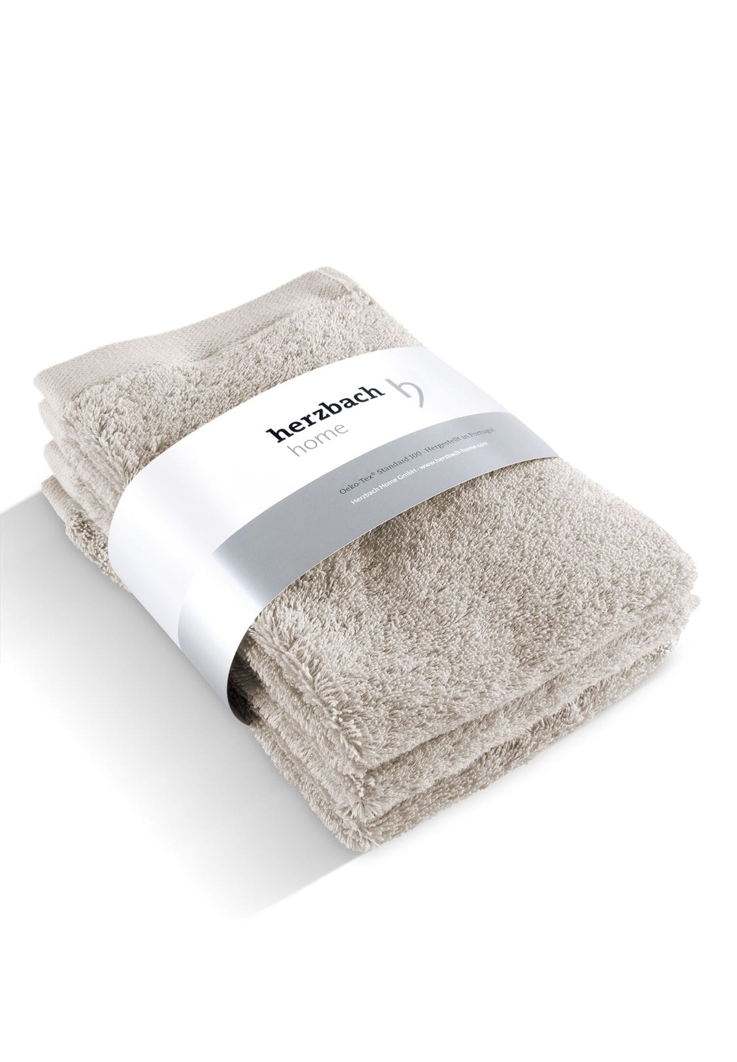 herzbach home Gaestehandtuecher "Pura" 550g/m², Premium-Qualität, 100% Baumwolle, einfarbig