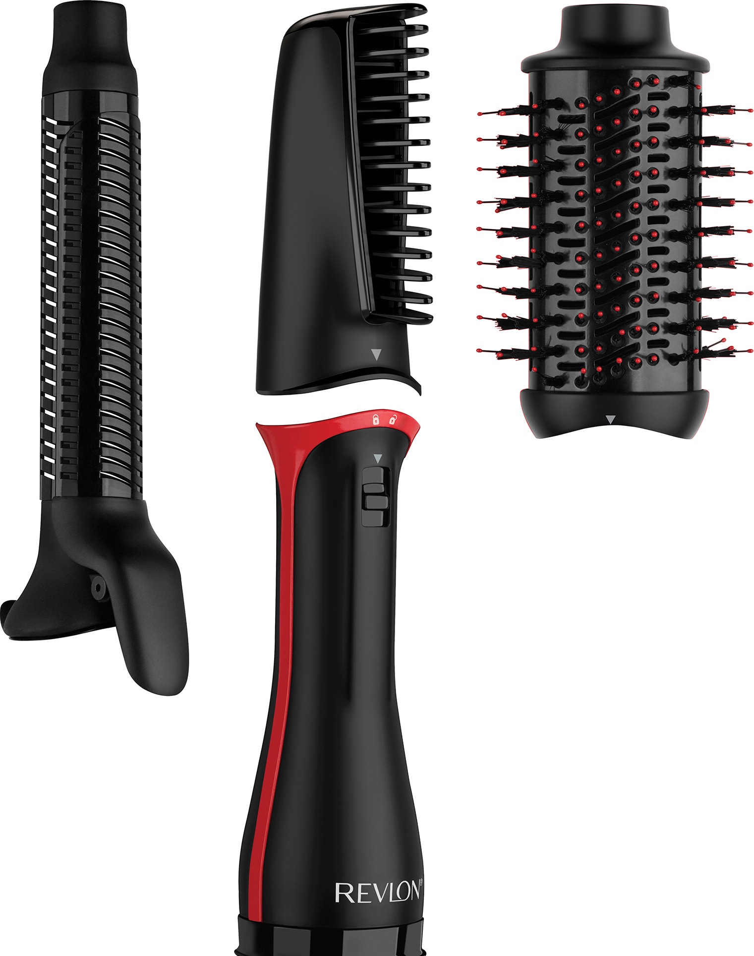 BAUR Haartrockner, »One-Step Lockenstab, Revlon Kopf, Styler – 3-in-1-Tool, & 3 Abnehmbarer Haartrockner Aufsätze}, RVDR5333«, | Multihaarstyler Multi-Styler