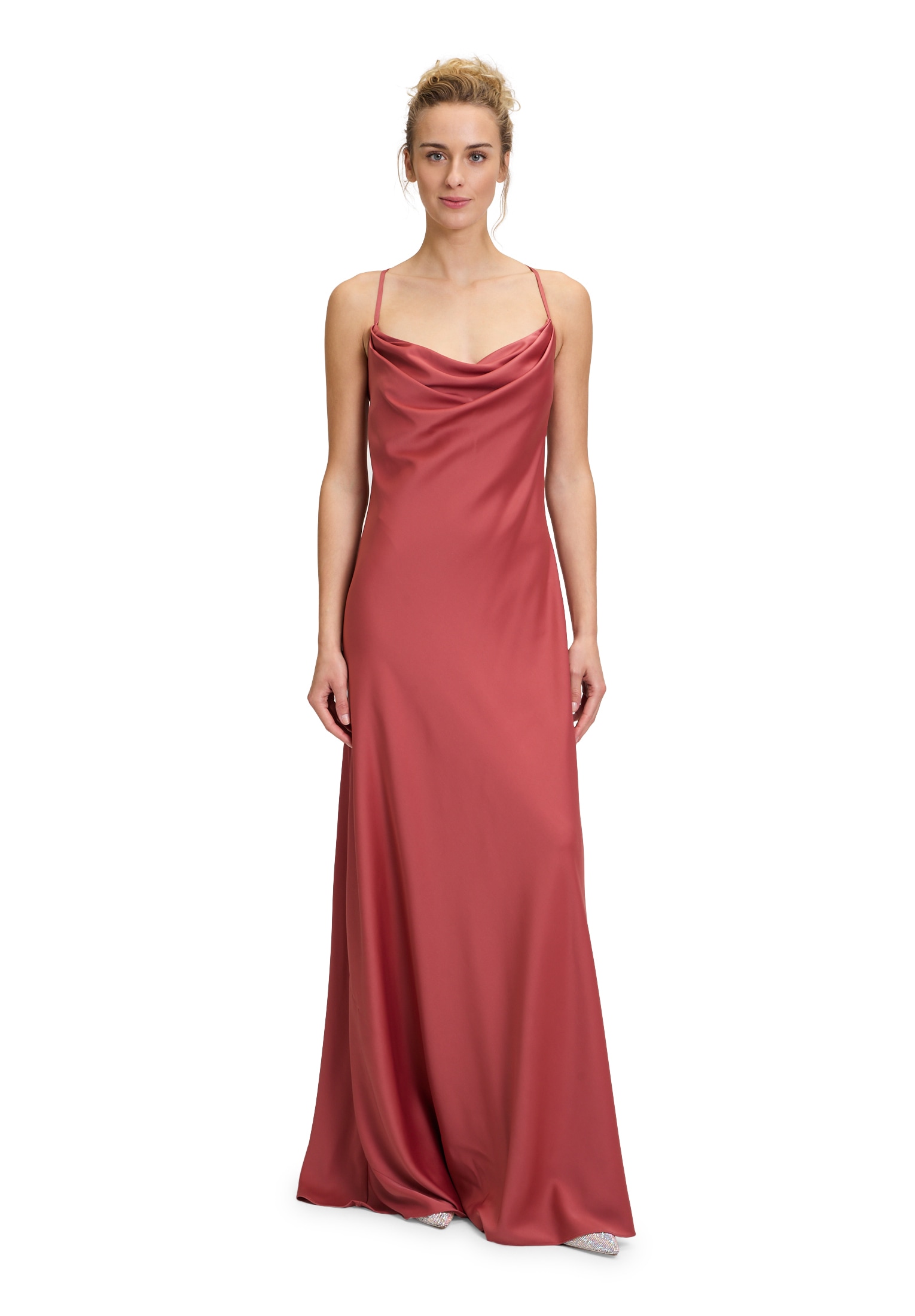 Vera Mont Abendkleid "Vera Mont Damen Abendkleid mit Wasserfallausschnitt", günstig online kaufen