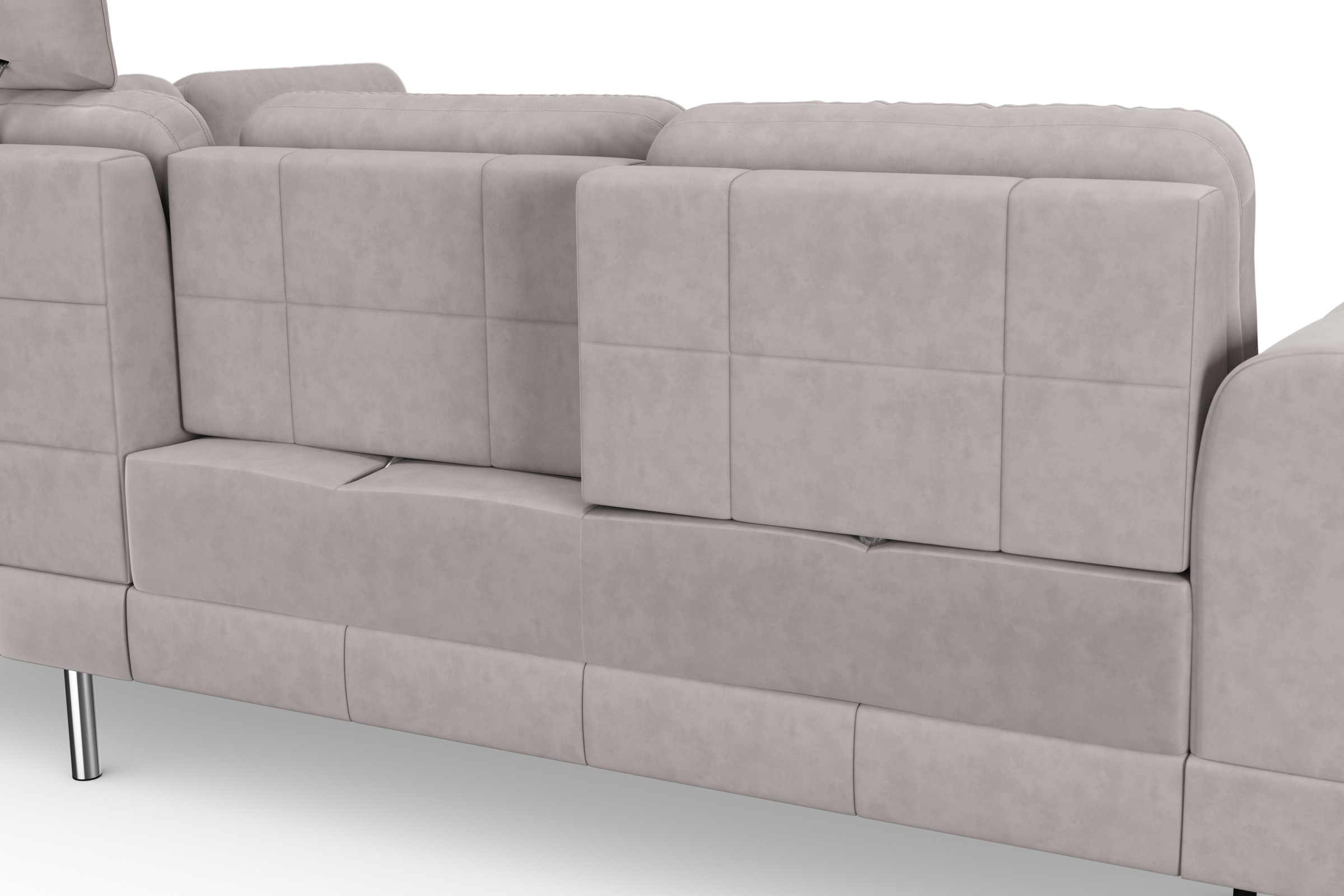 sit&more Ecksofa »Bendigo L-Form«, inklusive Sitztiefenverstellung, Bodenfreiheit 15 cm, in 2 Fußfarben