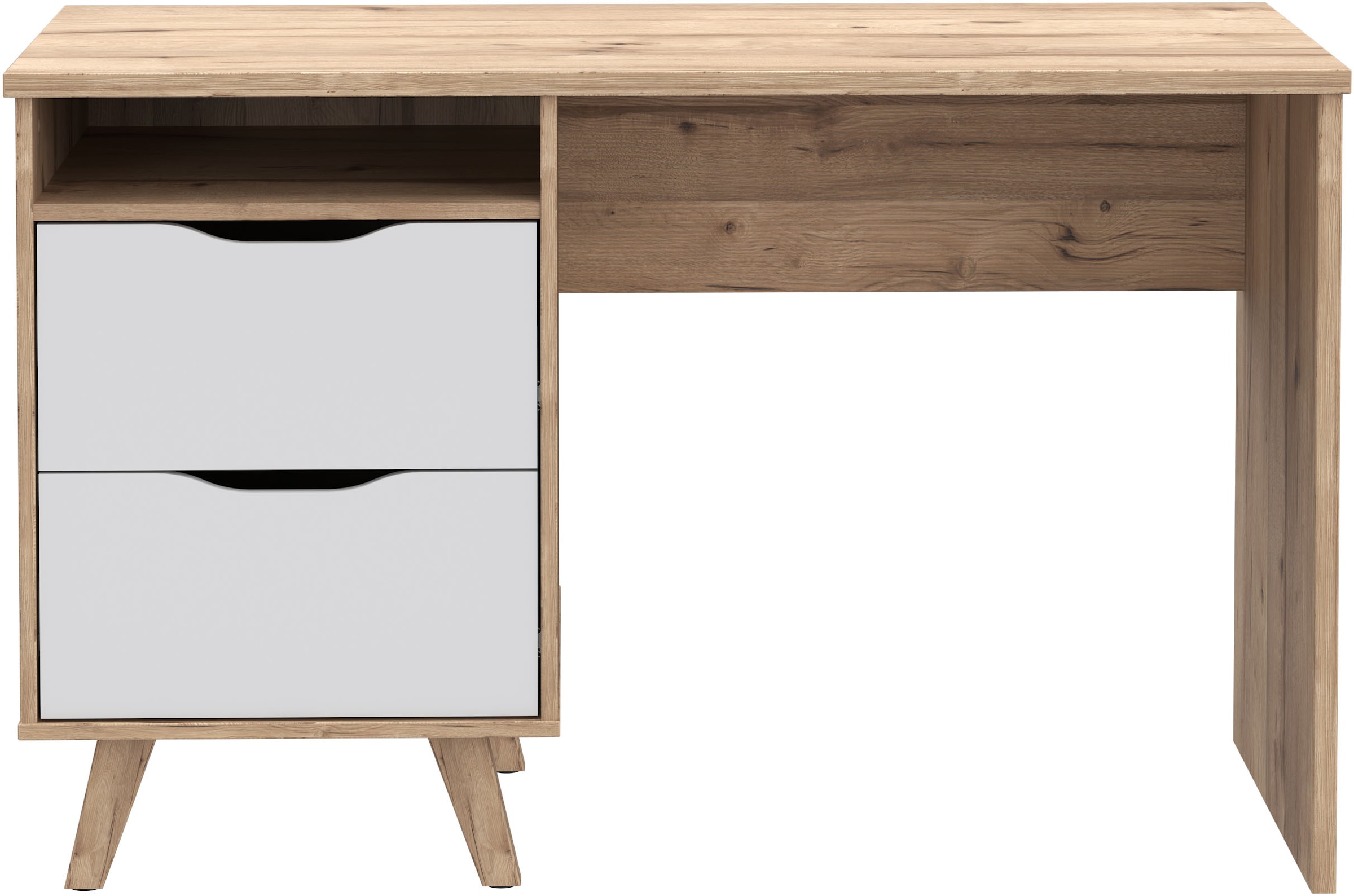 FORTE Schreibtisch, B/H/T 119,7/73,5/52,7 cm, Grifflos