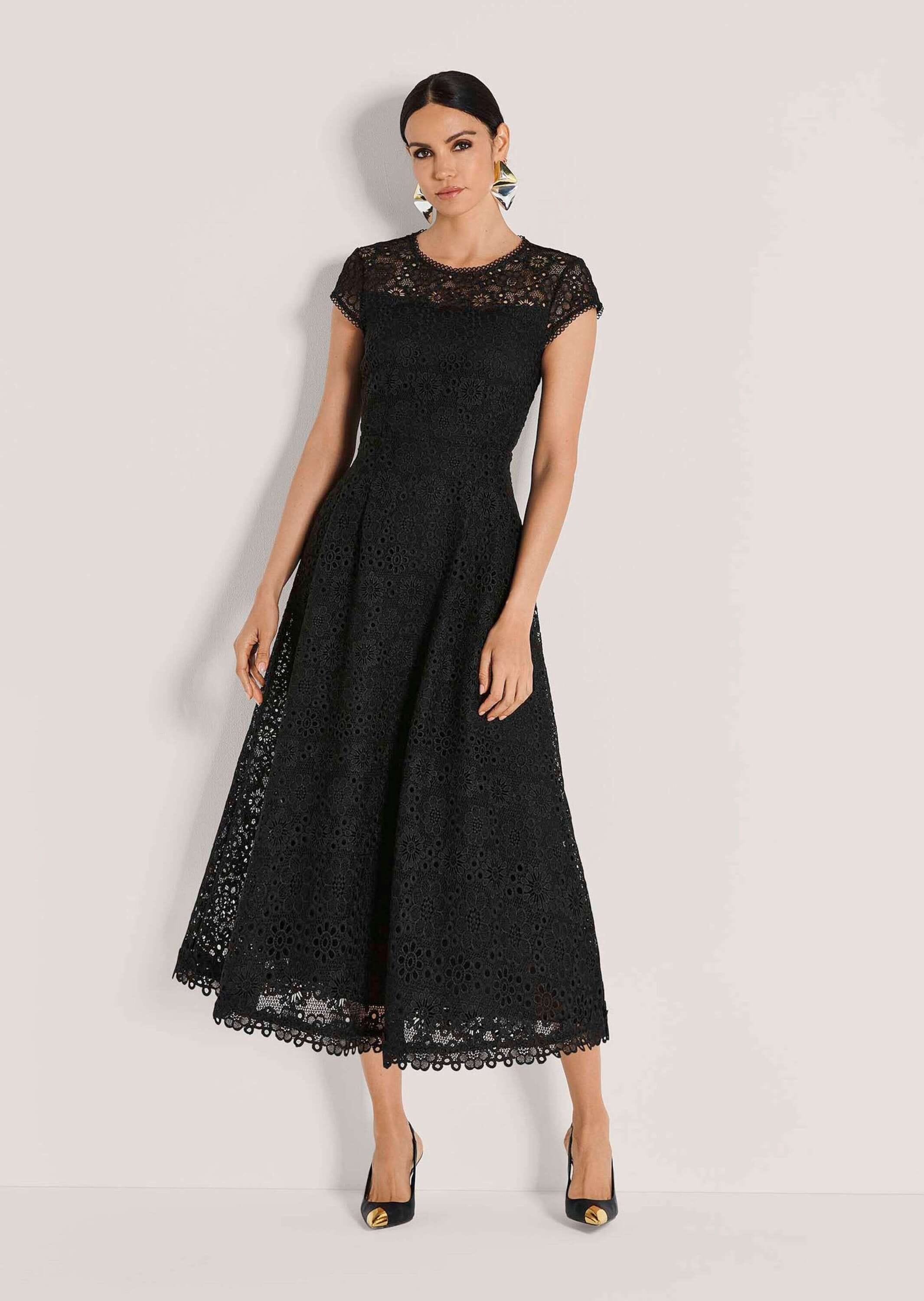 MADELEINE Midikleid »Spitzenkleid Romantisches Festtagskleid mit Spitzenborte«