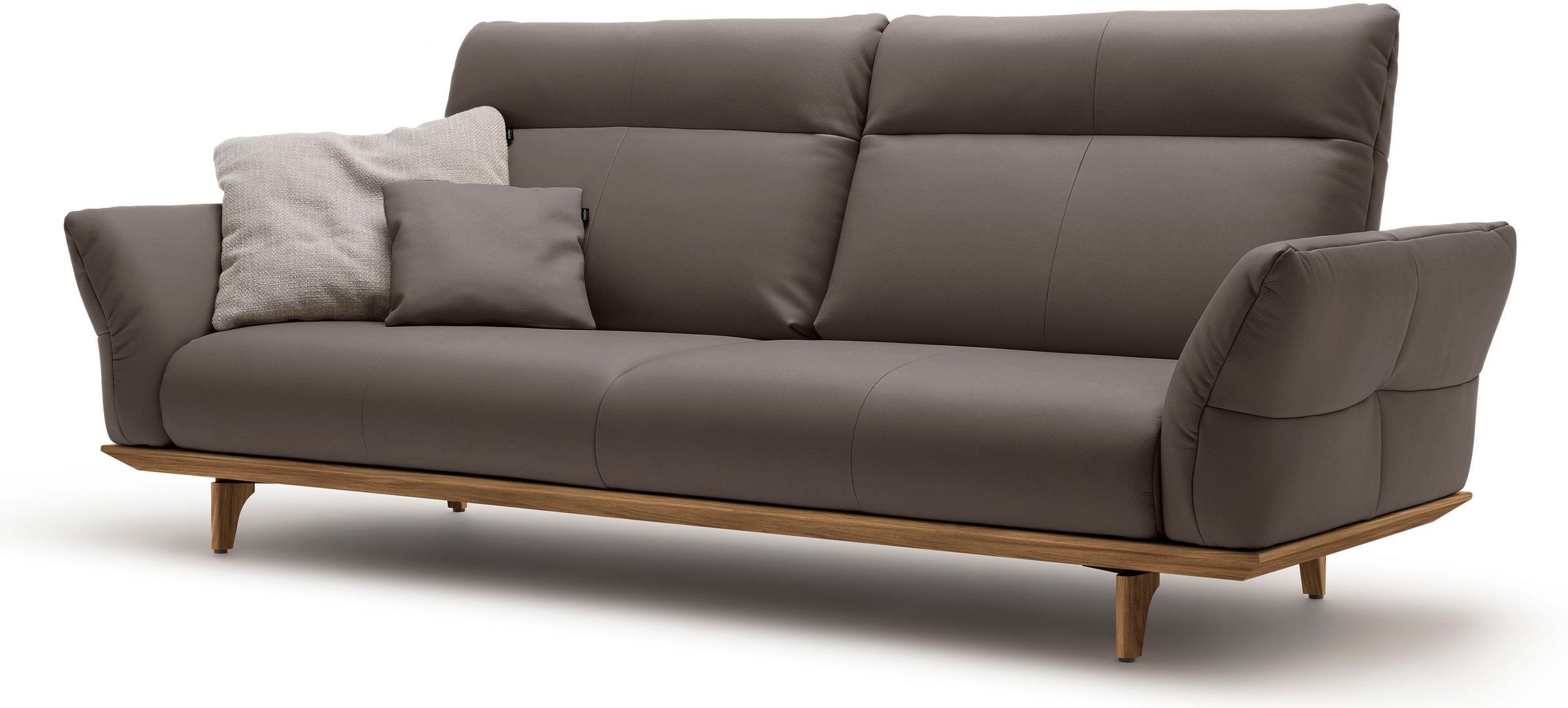 Creation BY ROLF BENZ 3,5-Sitzer »CR.460«, Sockel und Füße in Nussbaum, Breite 228 cm