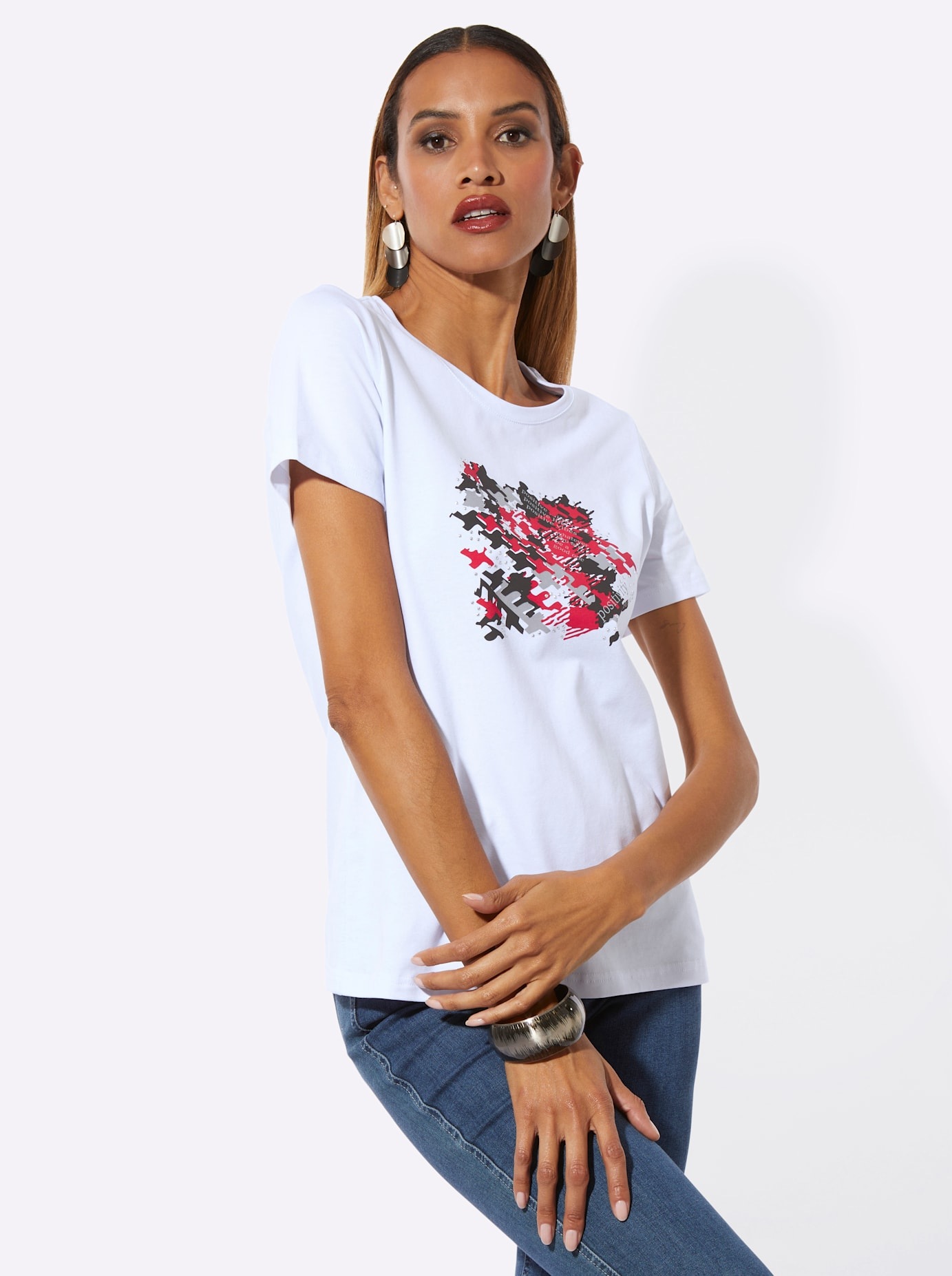 creation L Kurzarmshirt "Shirt" 1 tlg. günstig online kaufen