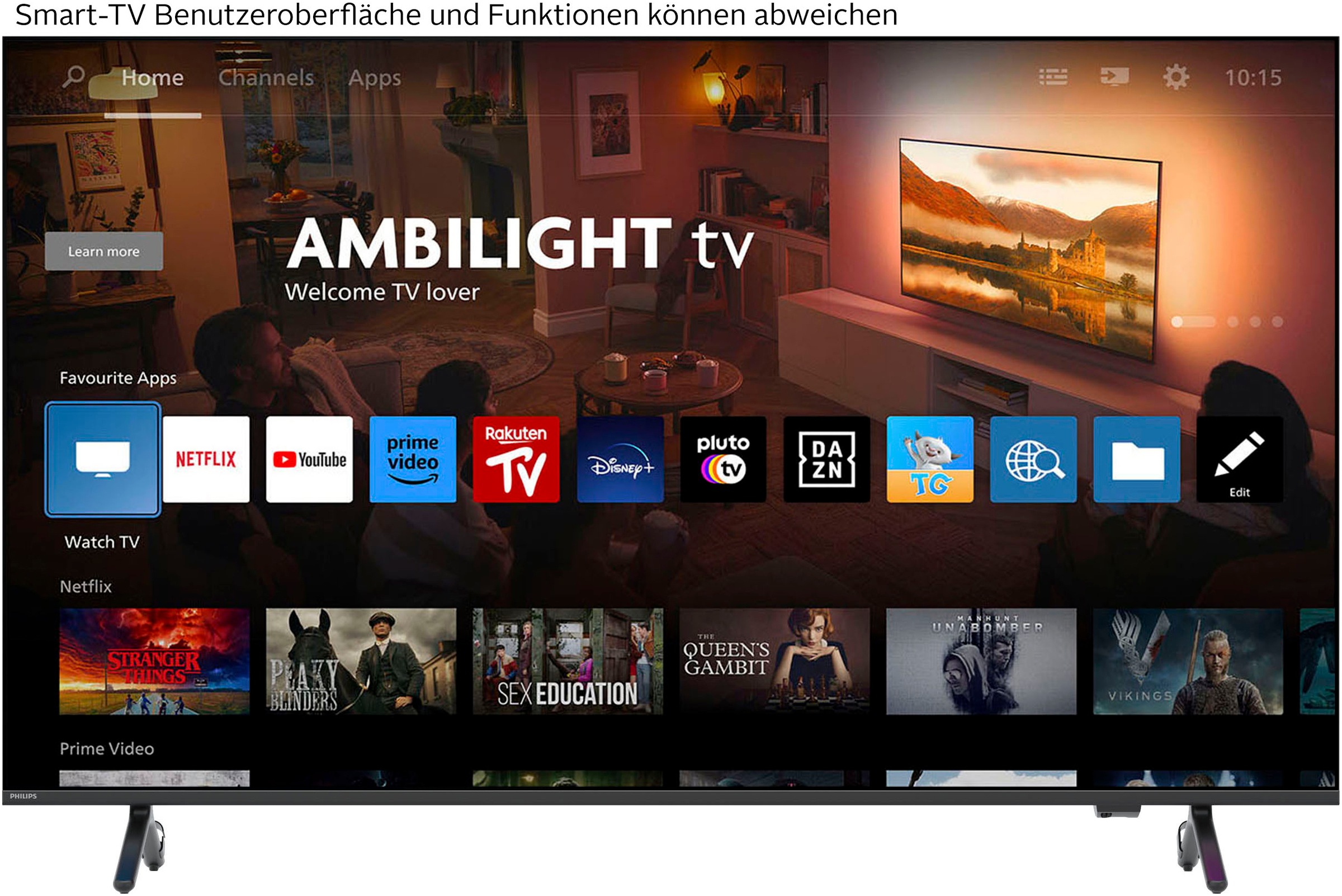 Philips QLED Mini LED-Fernseher »75MLED910/12«, 4K Ultra HD, Smart-TV