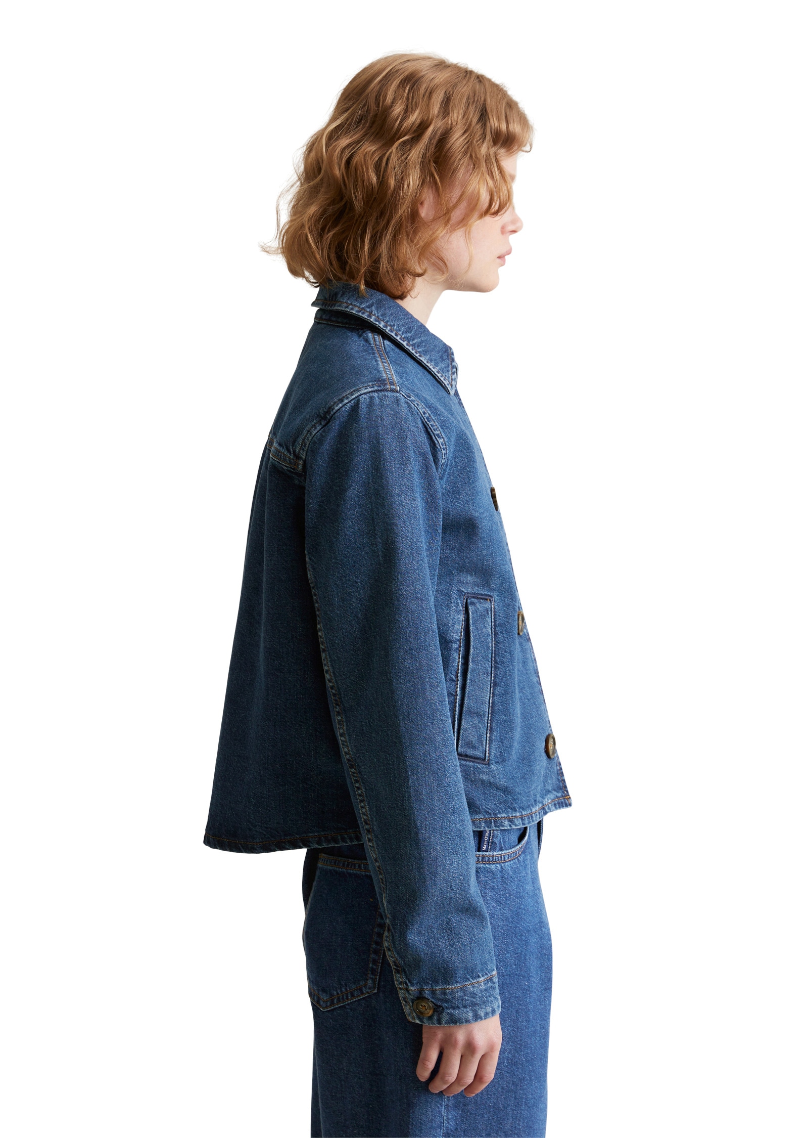 Marc O'Polo DENIM Jeansjacke »aus reinem Organic Cotton«, ohne Kapuze