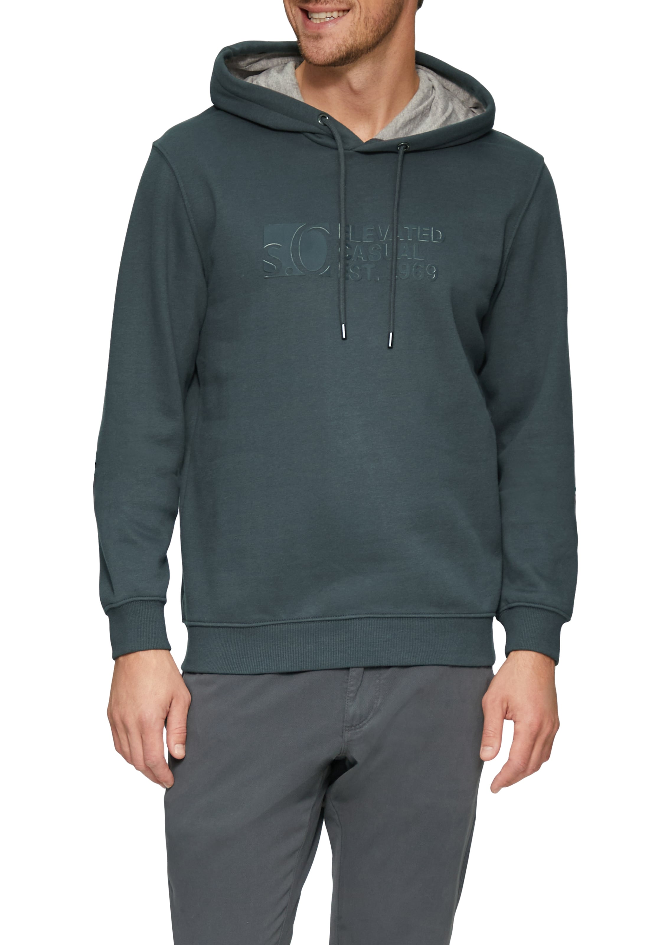 s.Oliver Kapuzensweatshirt, mit Front-Print