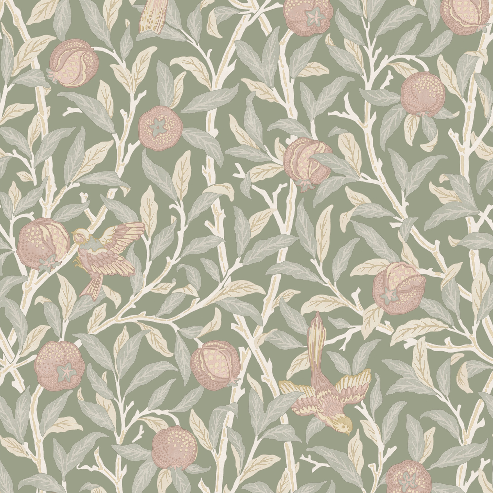 WILLIAM MORRIS AT HOME Vliestapete »Bird & Pomegranate«, Motiv, Design Tapeten