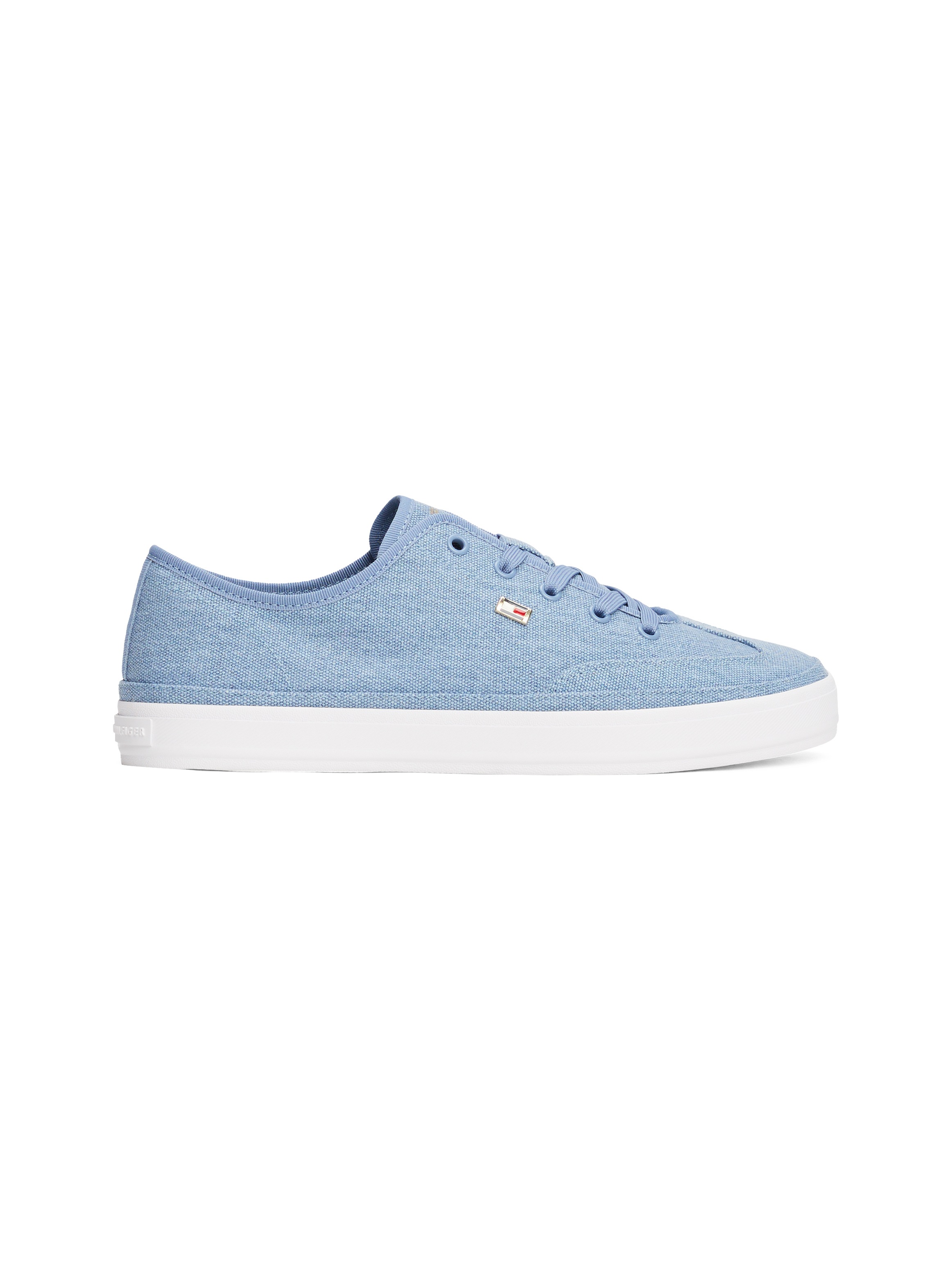 Tommy Hilfiger Plateausneaker "WASHED CANVAS VULC SNEAKER", Freizeitschuh, günstig online kaufen