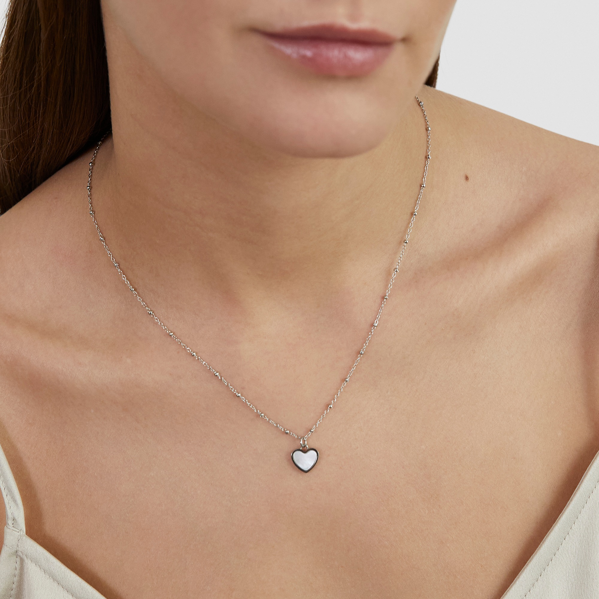 s.Oliver Kette mit Anhänger »Pearl Heart, Herz« mit Perlmutt