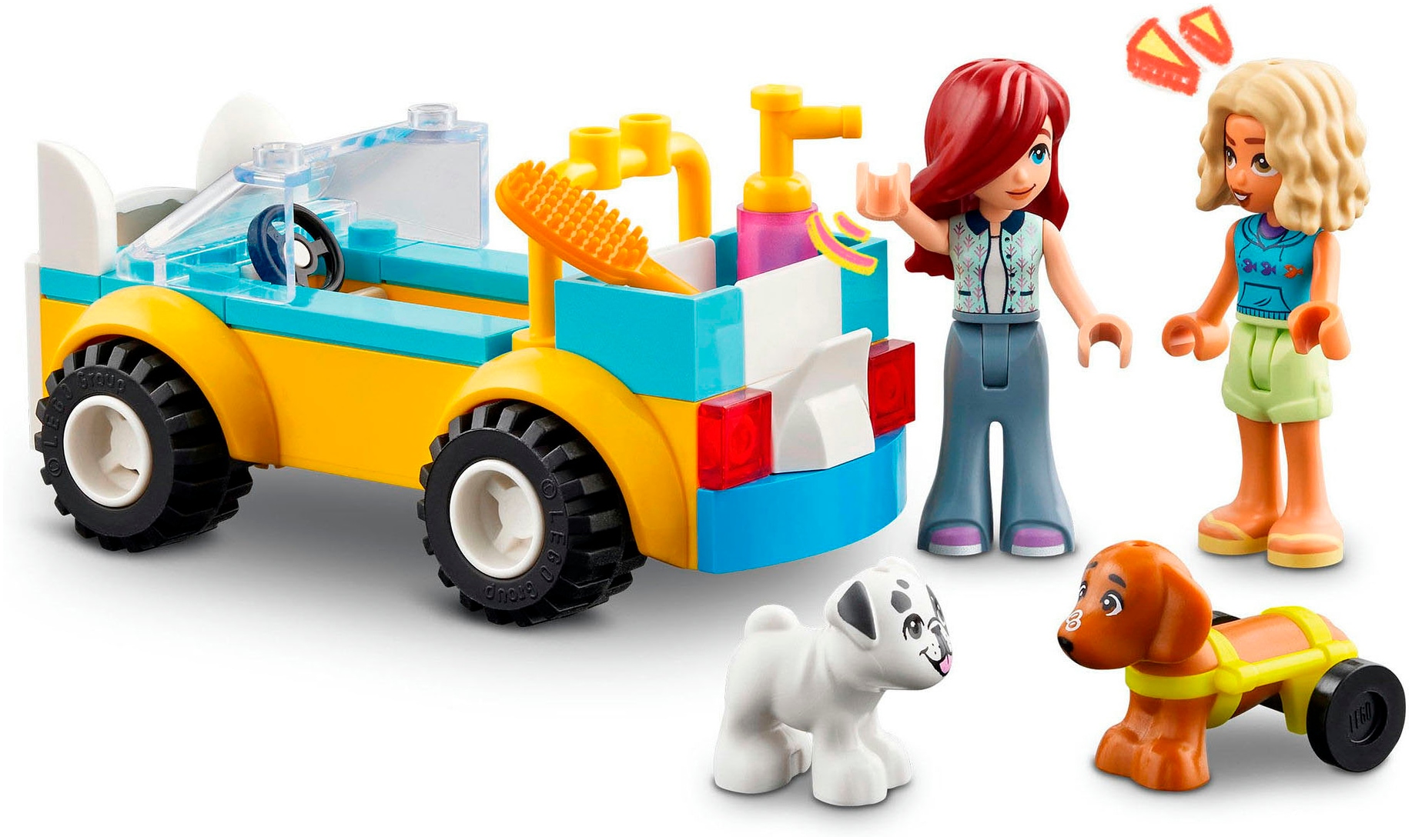 LEGO® Konstruktionsspielsteine »Mobiler Hundesalon (42635), LEGO Friends«, (60 St.), Made in Europe