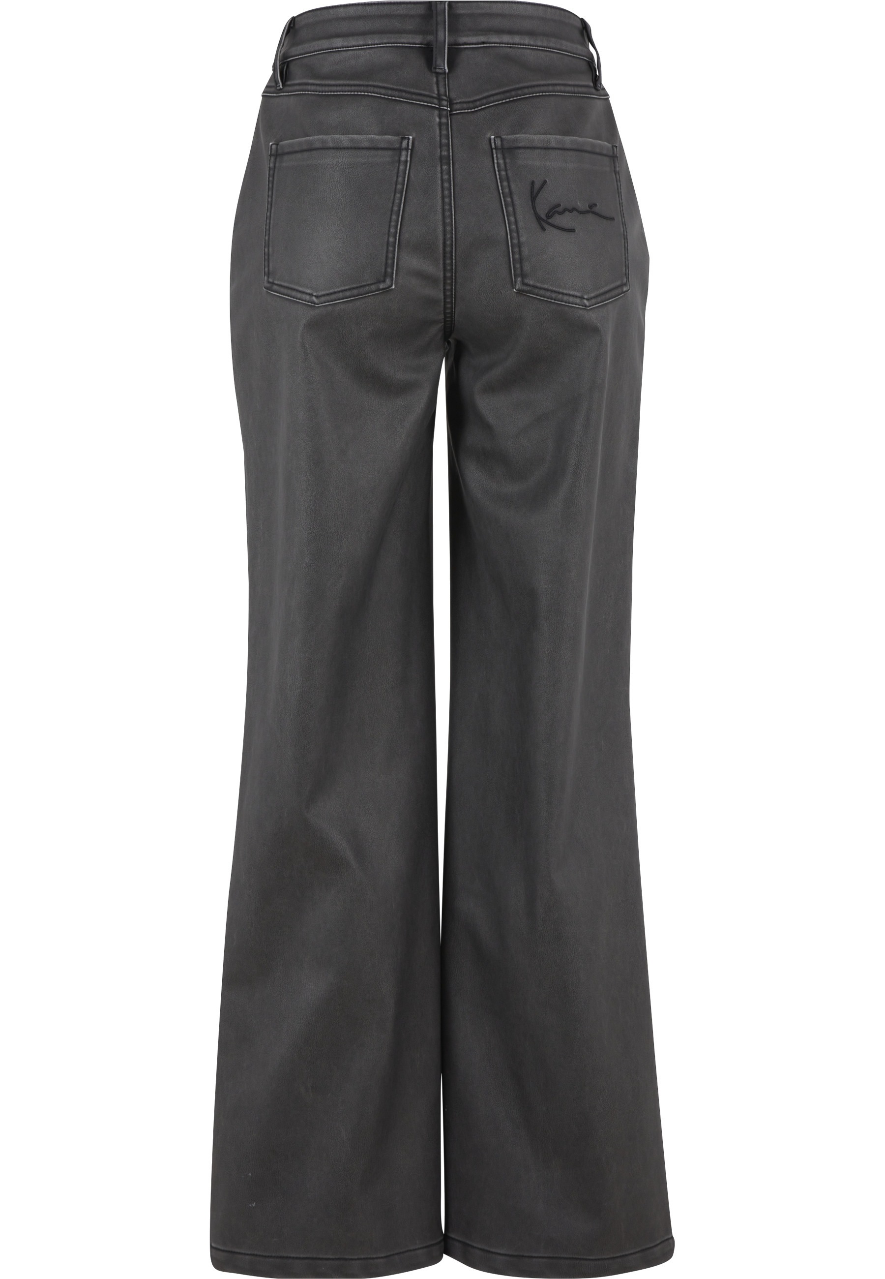 Karl Kani Stoffhose "Karl Kani Signature Pu Wide Leg Pants black" günstig online kaufen