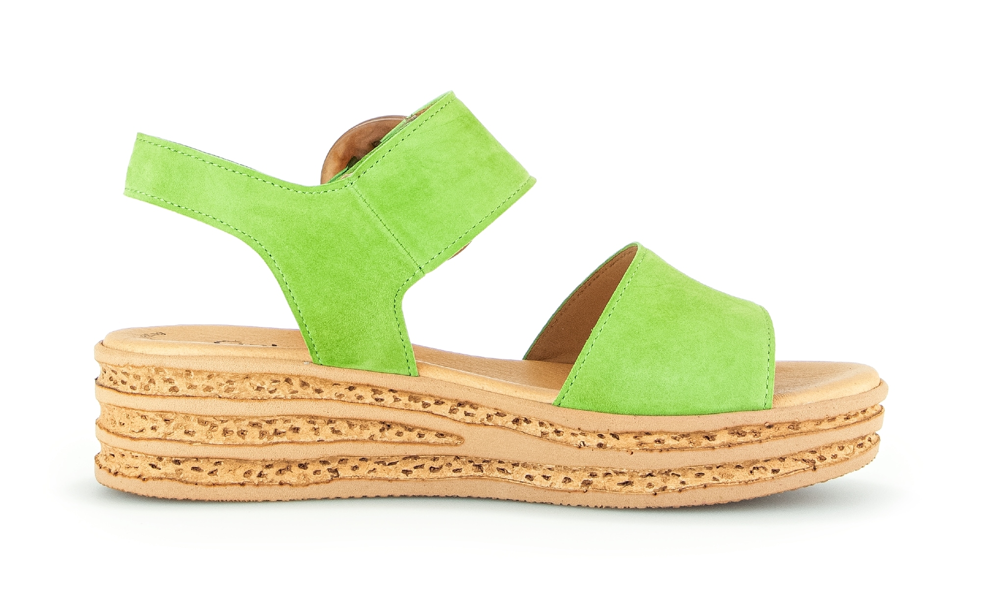 Gabor Keilsandalette, Plateau, Sommerschuh, Sandale mit trendigem Zierschnalle