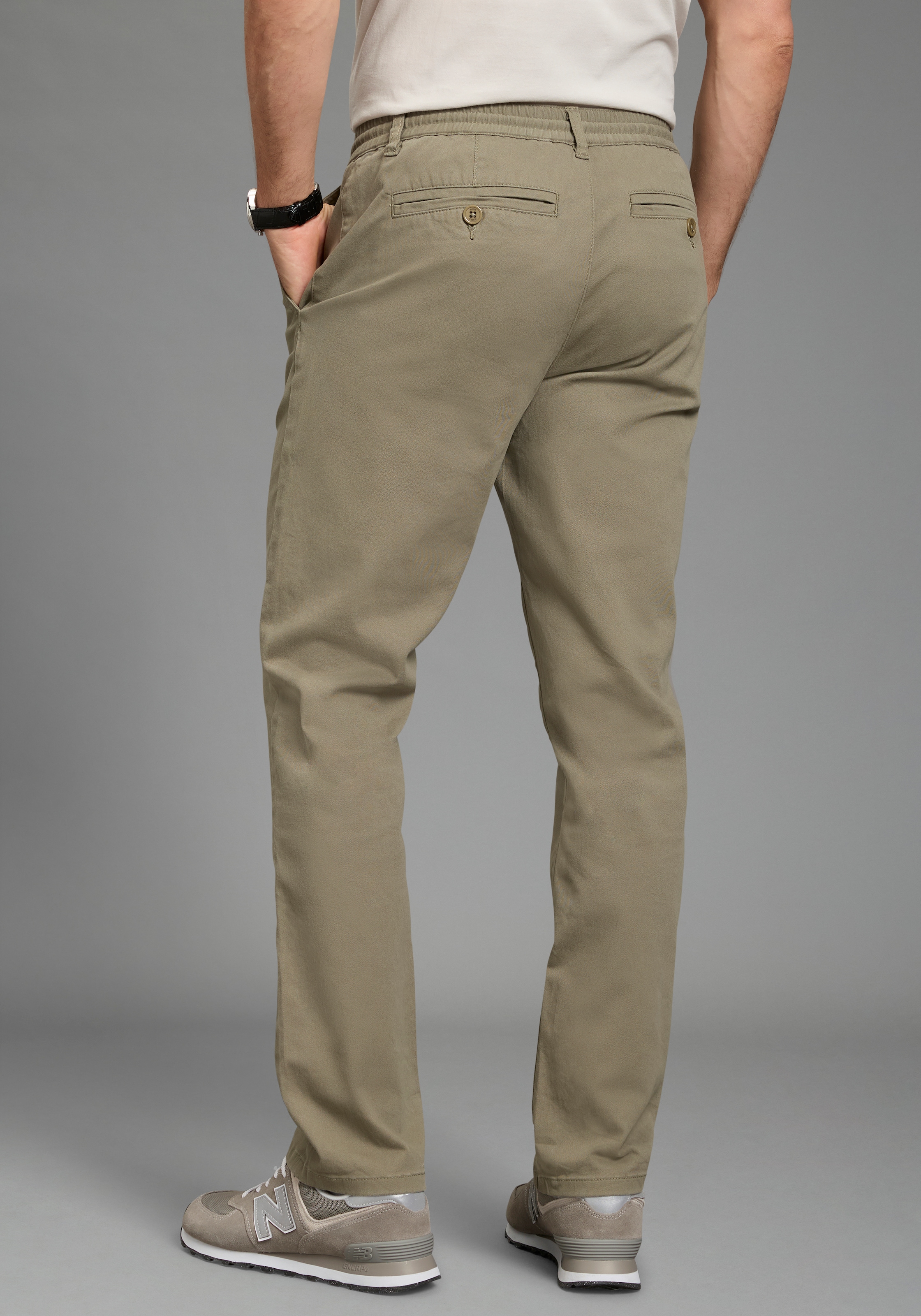 Man's World Dehnbund-Hose »Dehnbund Chino«  gerade geschnitten, mit Eingrifftaschen und Gesäßtaschen, unifarben