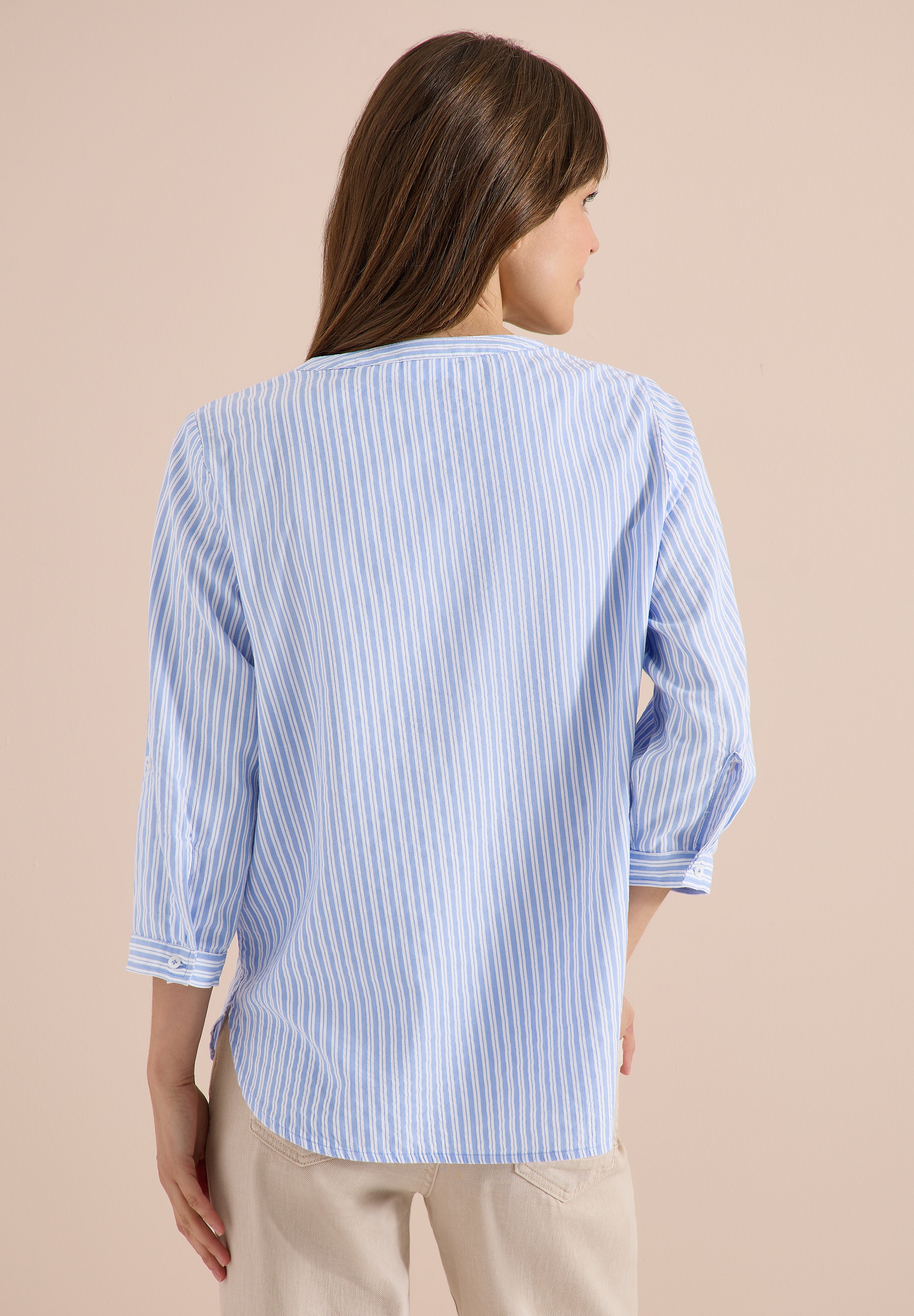 Cecil Langarmbluse im soften Baumwoll-Mix