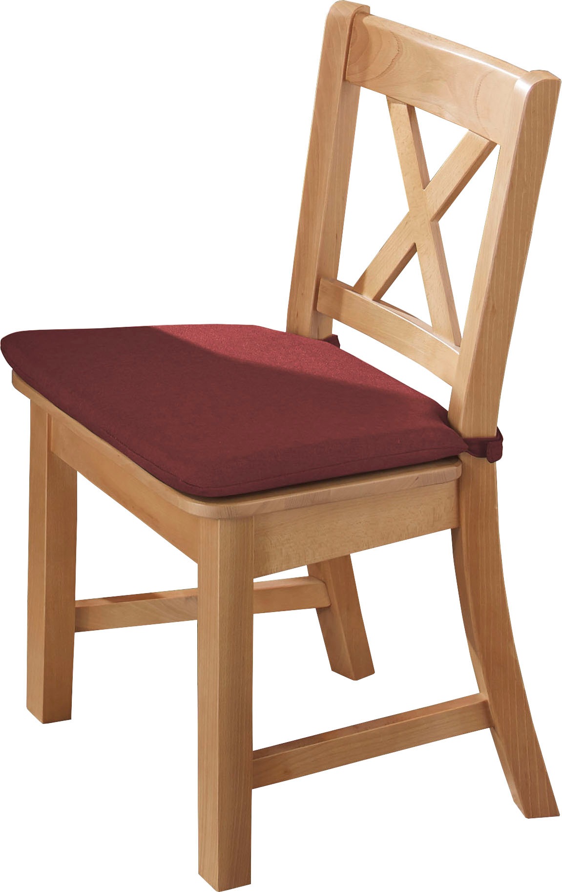 massivline&more 4-Fußstuhl "Bodensee" () 1 Stk.Gestell aus Massivholz günstig online kaufen