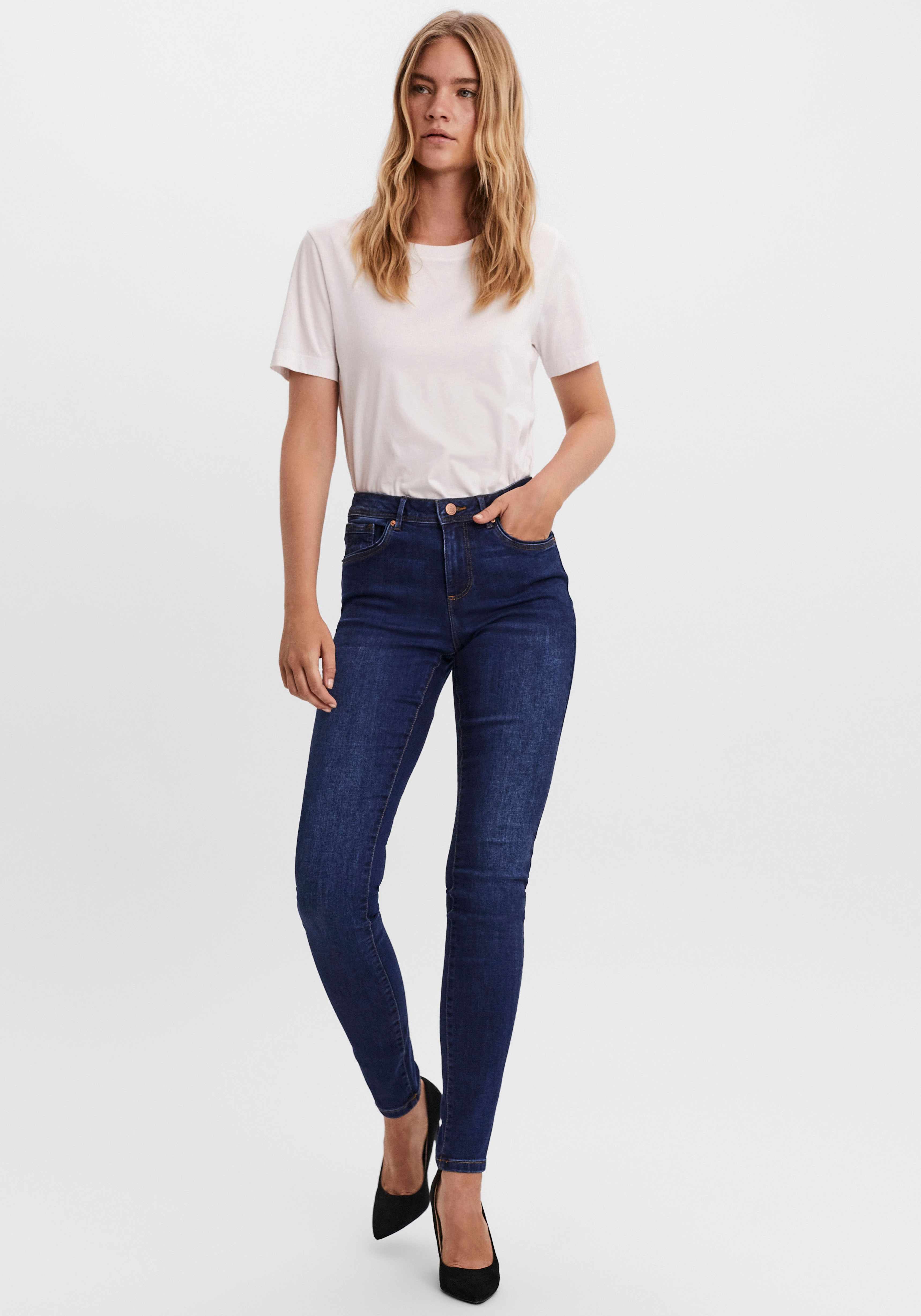 Thumbnail - Vero Moda Skinny-fit-Jeans "VMTANYA MR S PIPING"