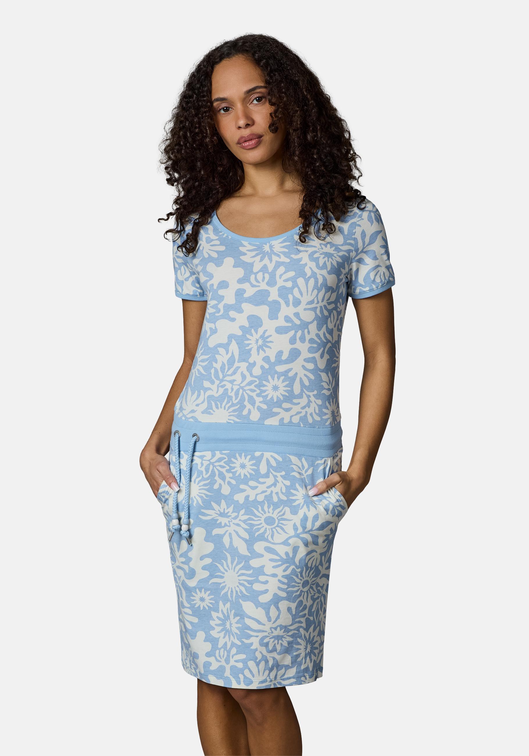 Ragwear Sommerkleid "Baomi Summer YOUMODO" Außentaschen Eingrifftaschen Damen Minikleid in sommerlichem Print