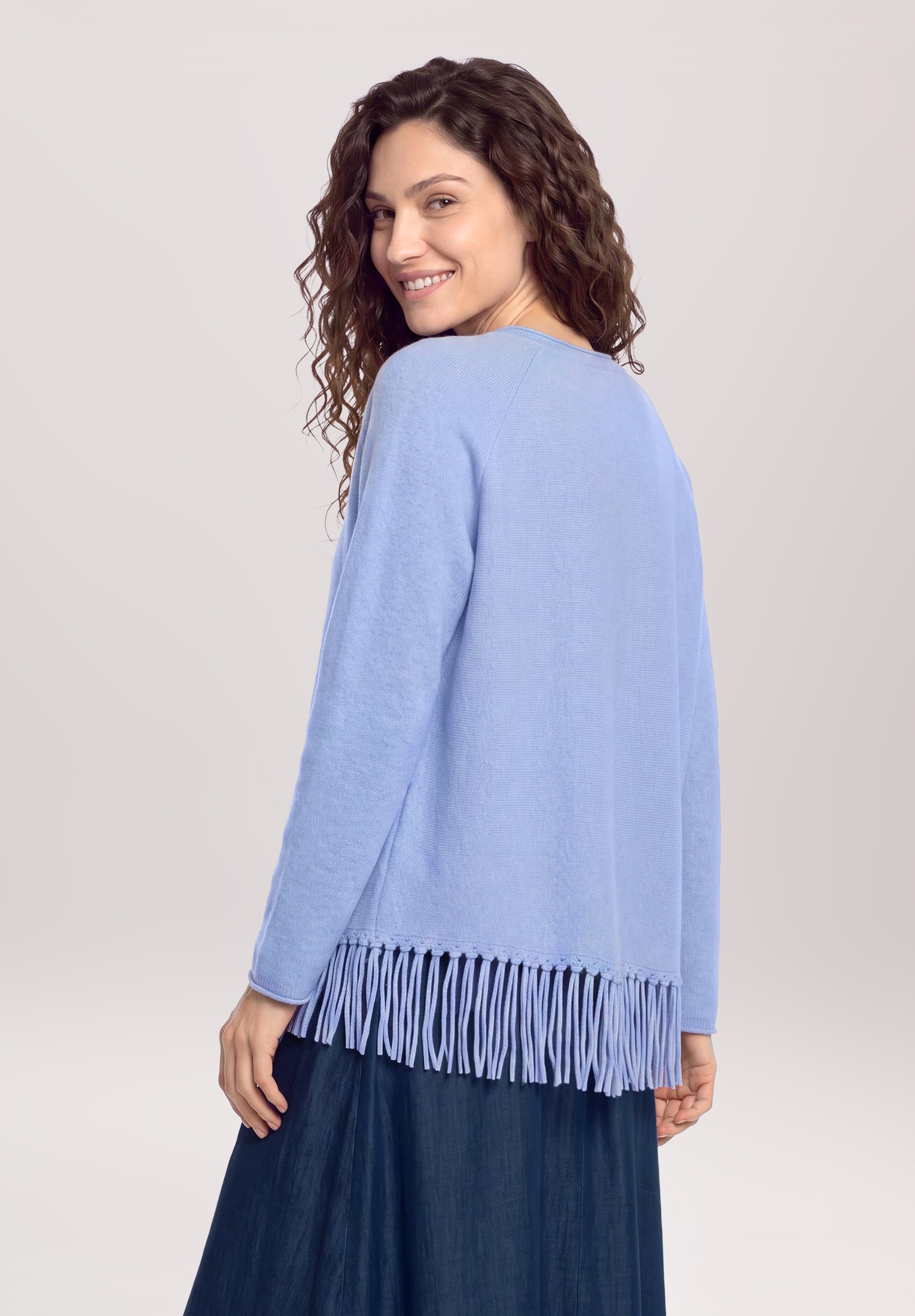Cartoon Strickpullover »Damen mit V-Ausschnitt« 1