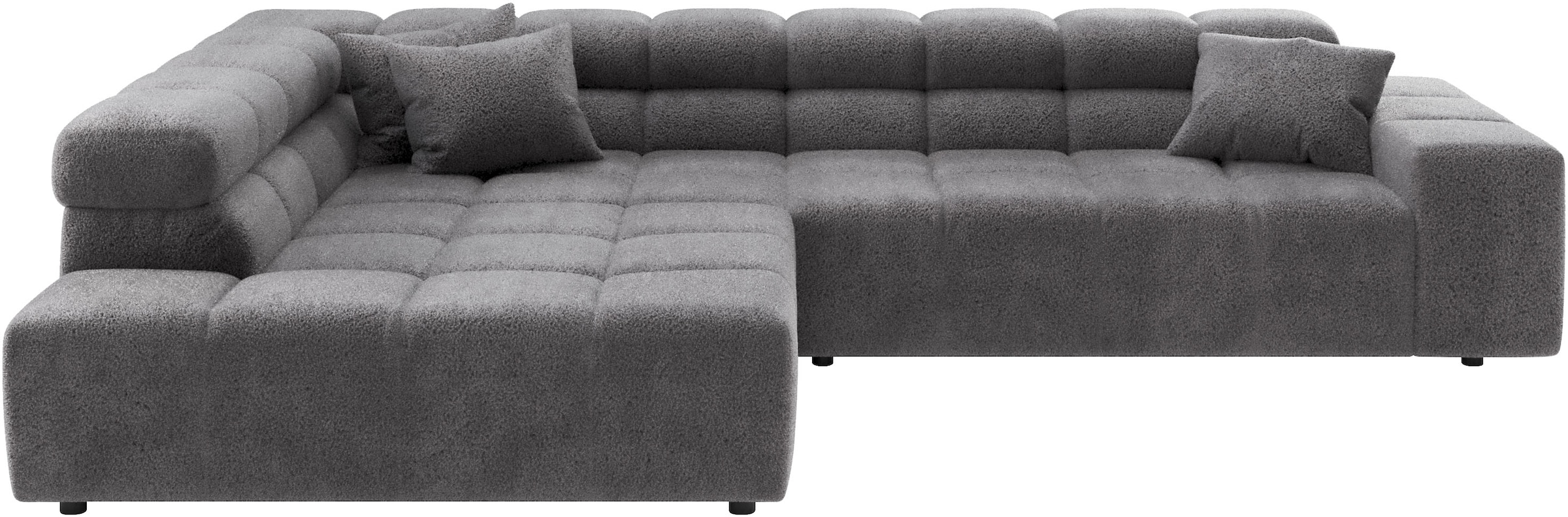Home affaire Ecksofa "Ancona, Ecksofa, incl. Kopfteilverstellung, Breite 319 cm, L-Form" wahlweise elektrische Sitztiefenverstellung