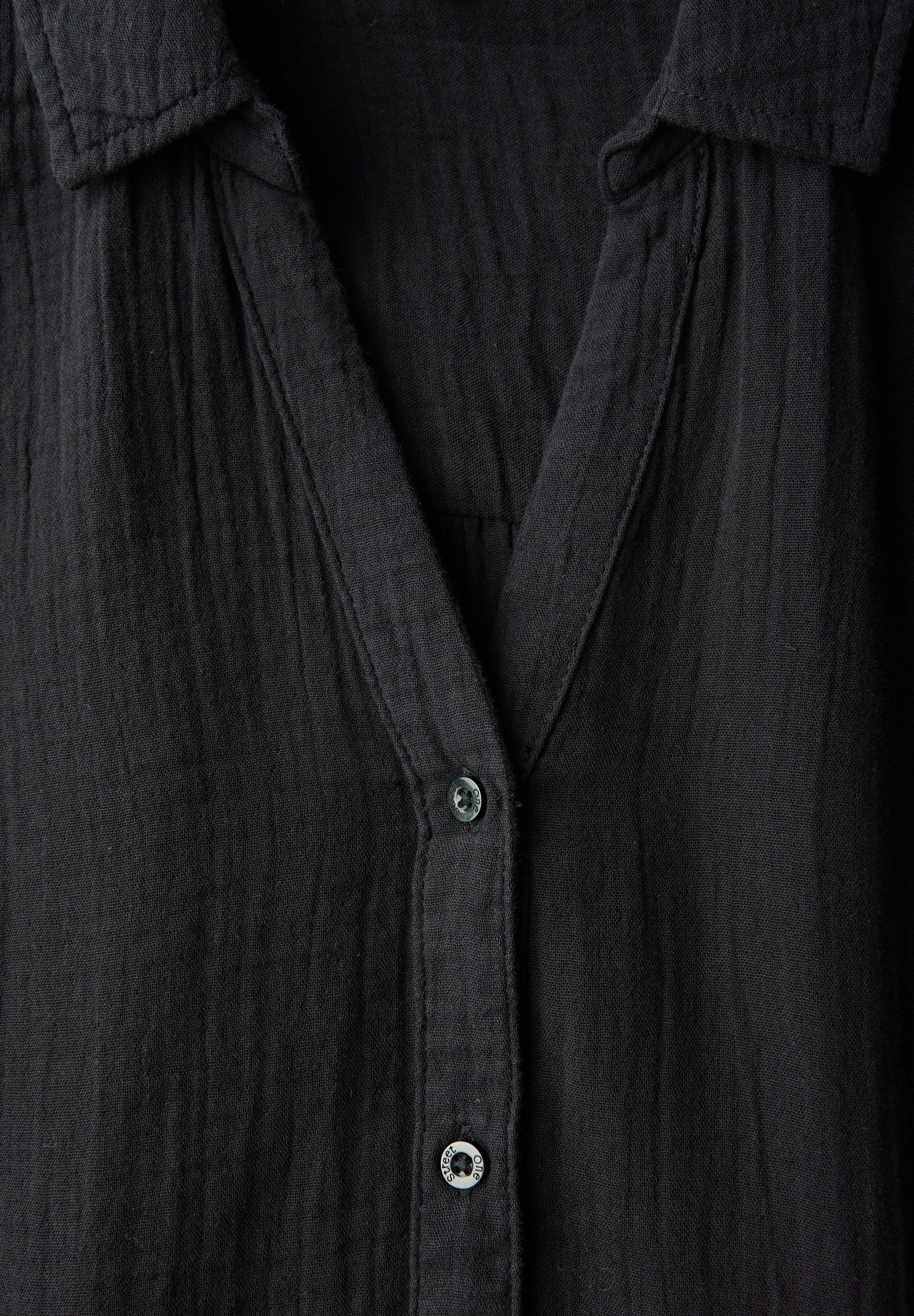 STREET ONE Hemdbluse, aus reiner Baumwolle