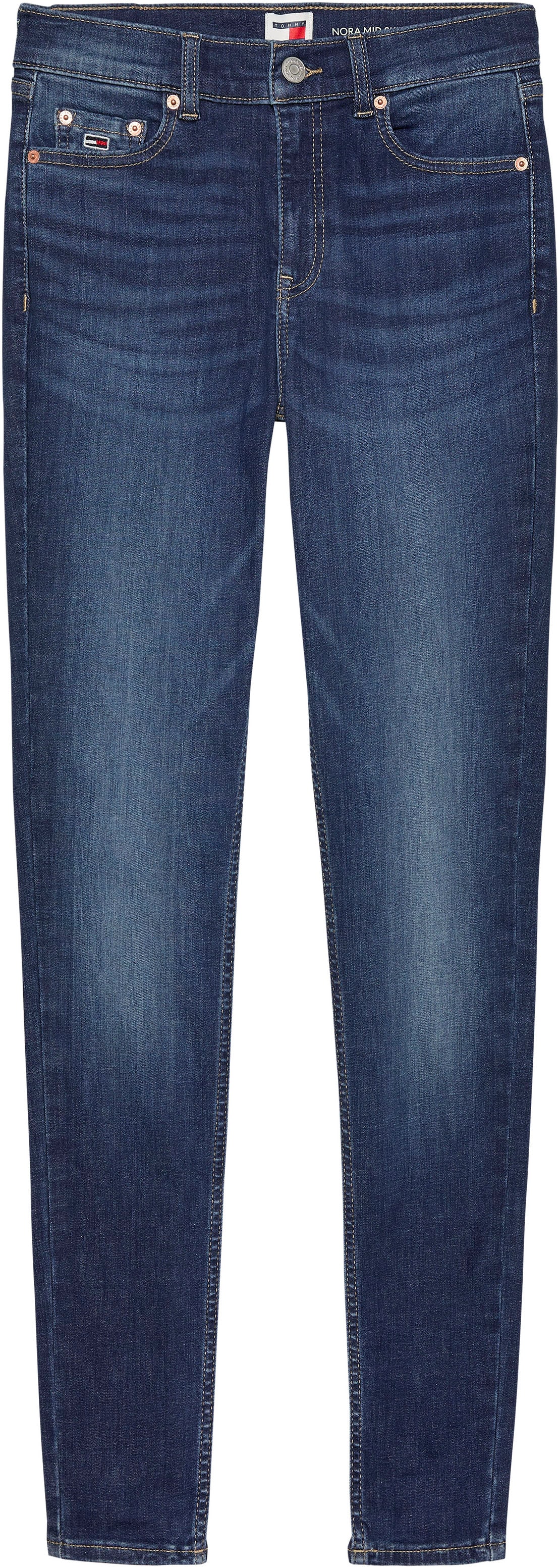 Tommy Jeans Skinny-fit-Jeans »Nora Mid Rise Skinny Fit«, mit Waschung, Logo-Badge