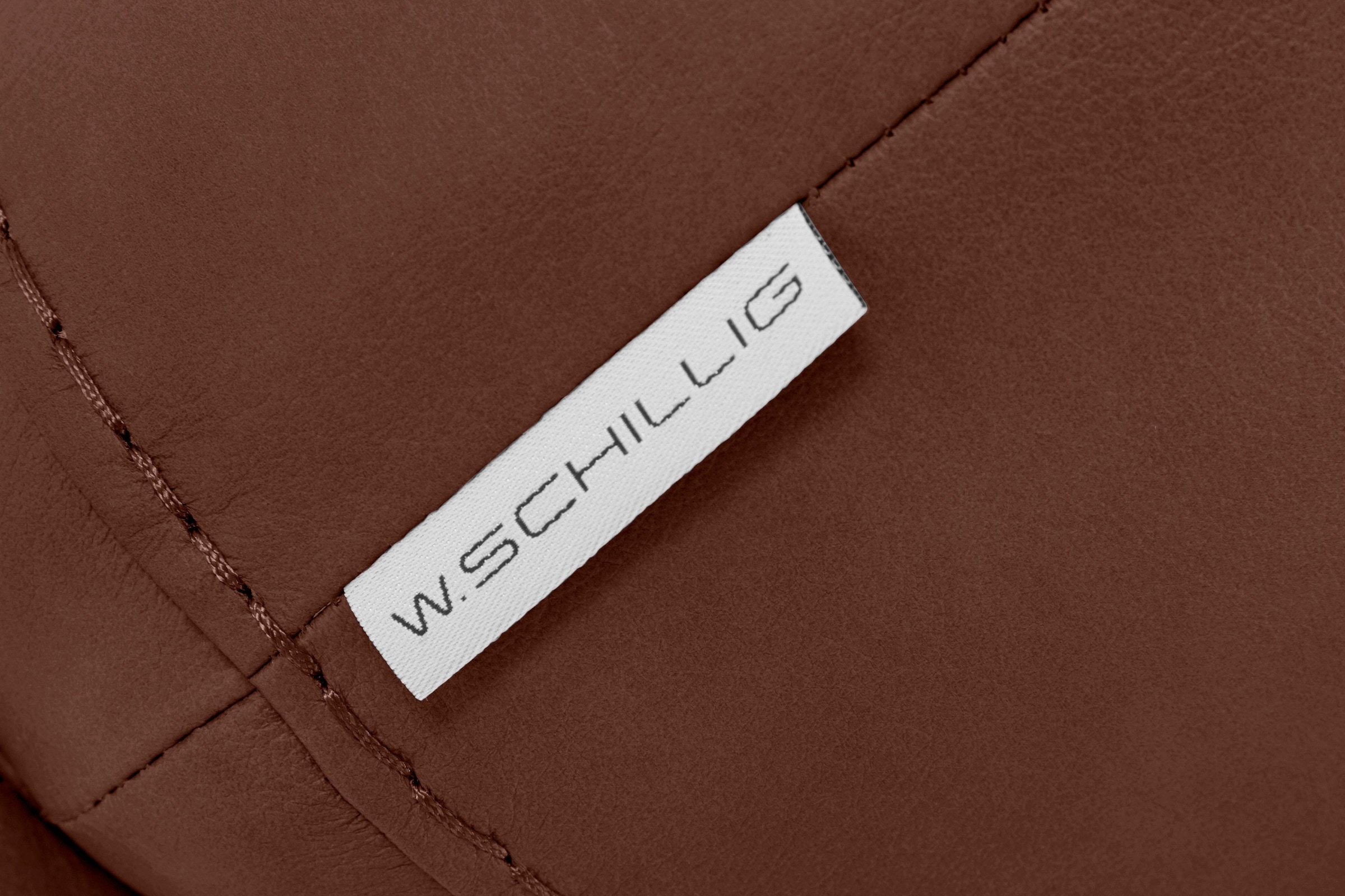 W.SCHILLIG Hocker »montanaa«, mit Metallkufen in Schwarz pulverbeschichtet, Breite 71 cm