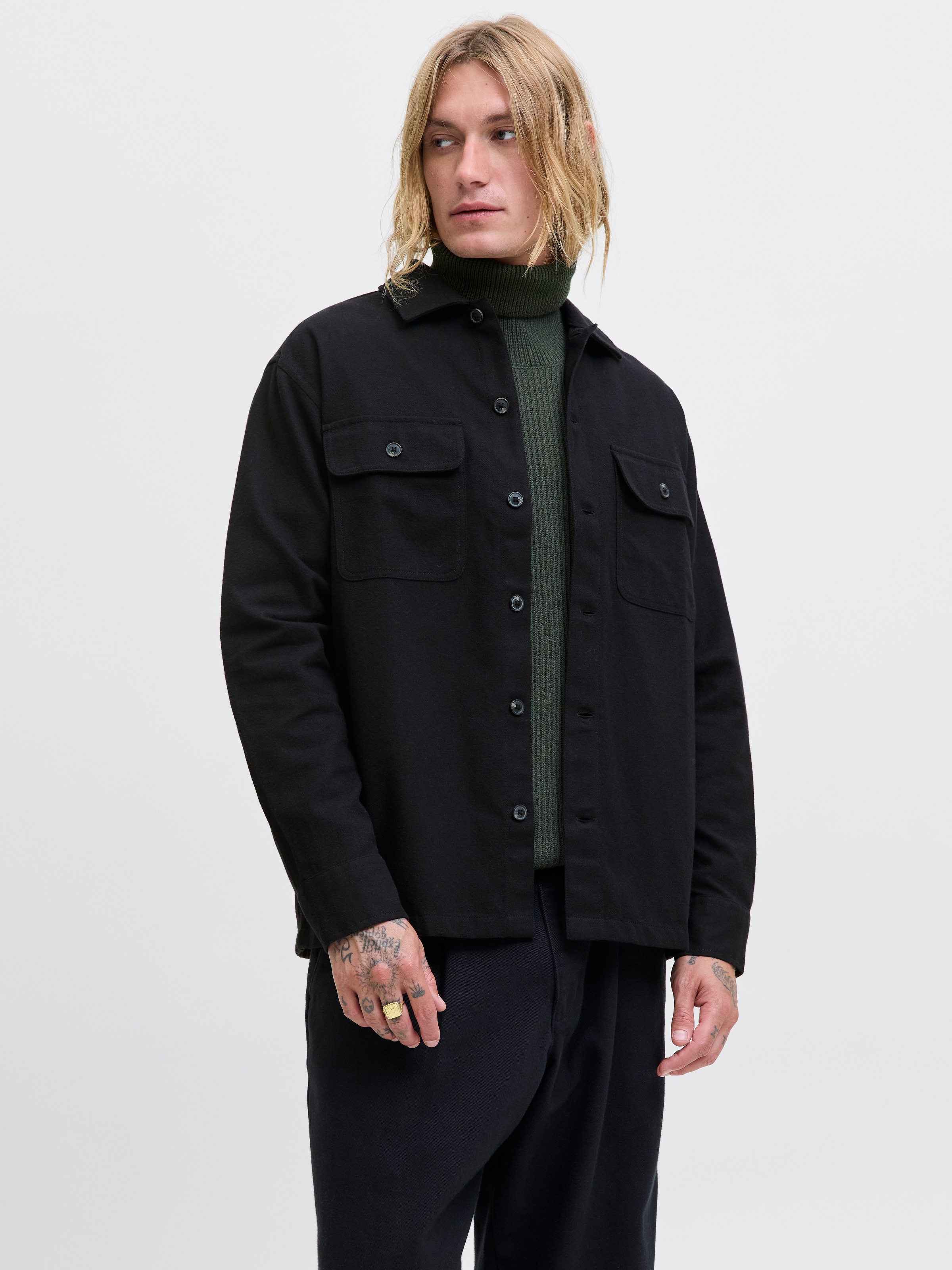 Jack & Jones Herren Freizeit Hemd JJECHARGE OVERSHIRT - Regular Fit günstig online kaufen