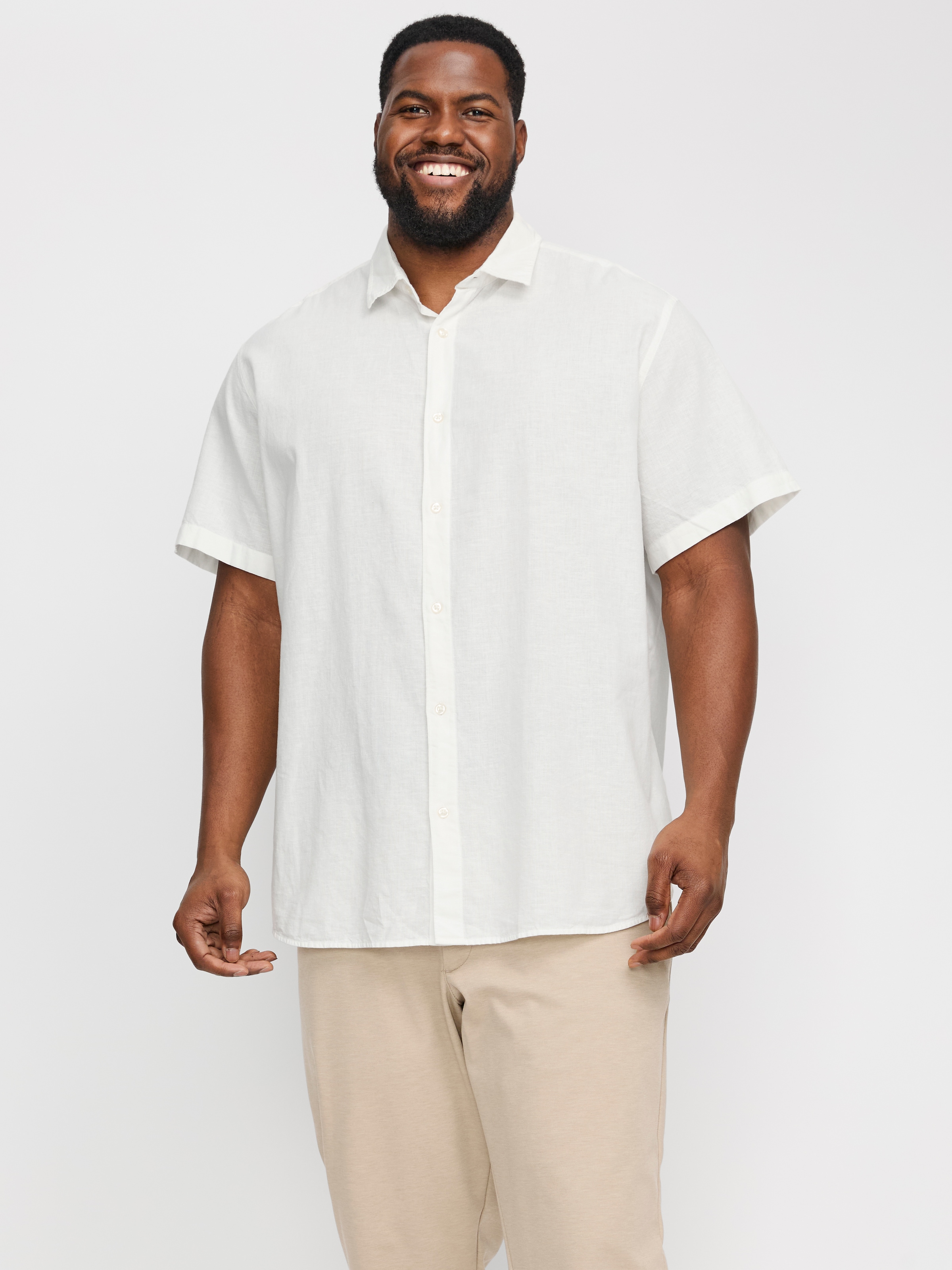 Jack & Jones PlusSize Kurzarmhemd "JJEBREEZE SHIRT SS SN PLS", mit Hemdkrag günstig online kaufen