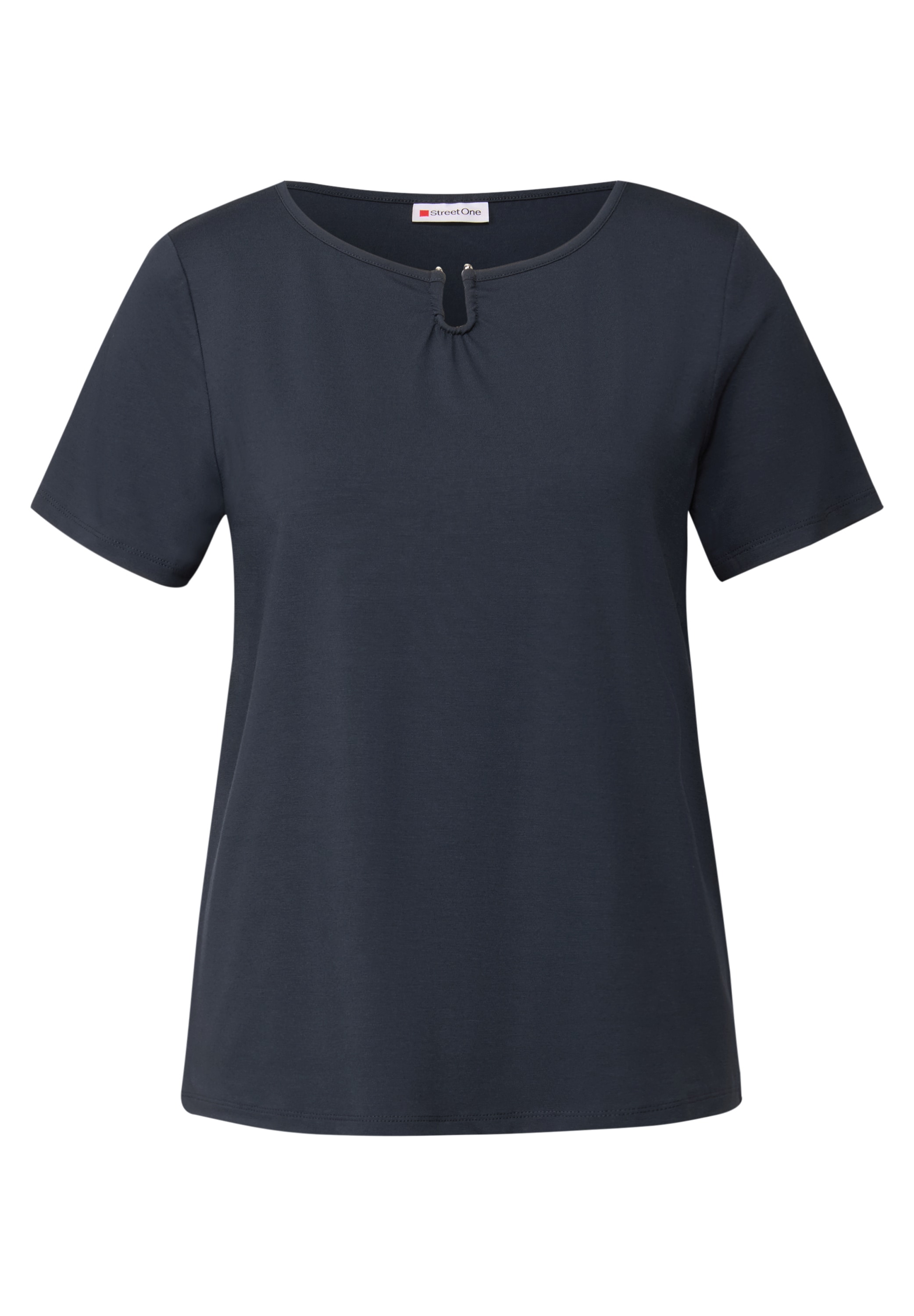 STREET ONE T-Shirt, aus elastischem Materialmix günstig online kaufen