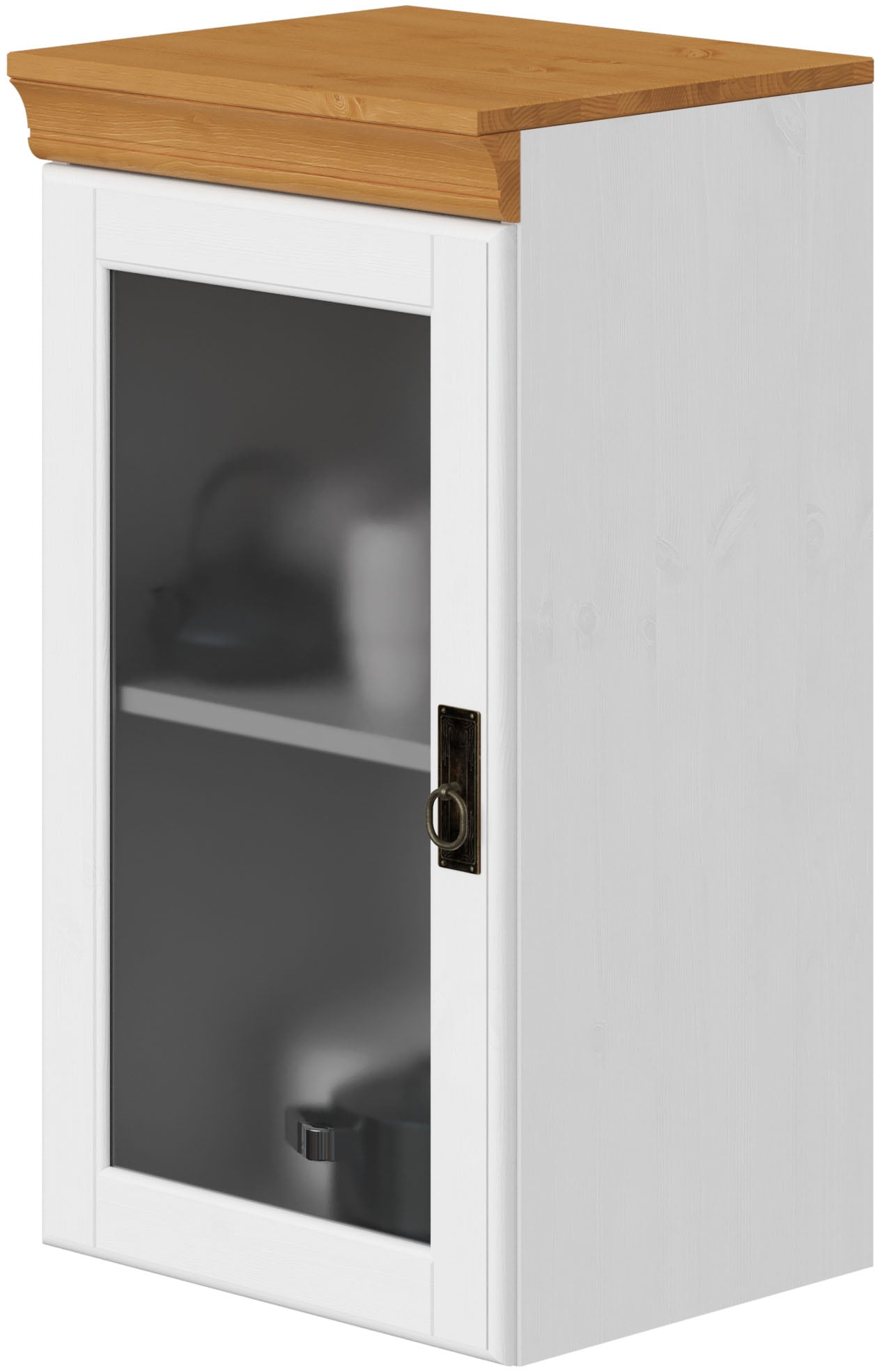 Home affaire Hängeschrank "Rügen", Breite 40 cm, Kiefer massiv, Tür mit Gla günstig online kaufen