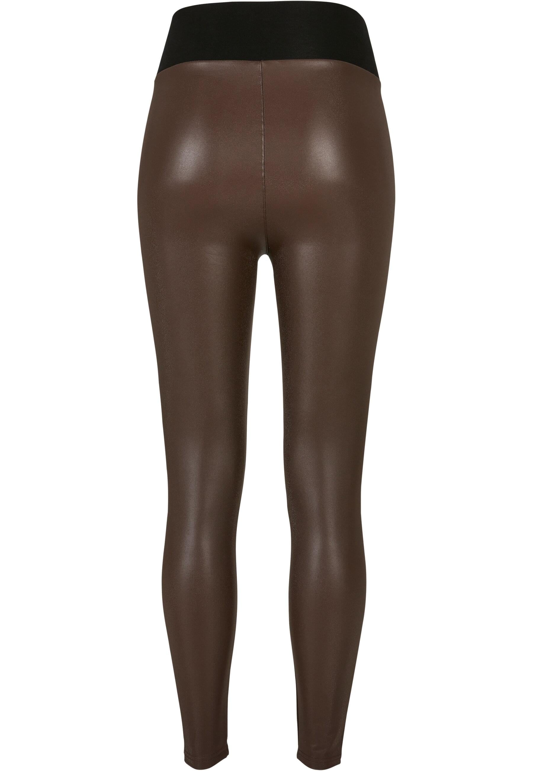 URBAN CLASSICS Leggings "Urban Classics Damen Ladies Faux Leather High Wais günstig online kaufen