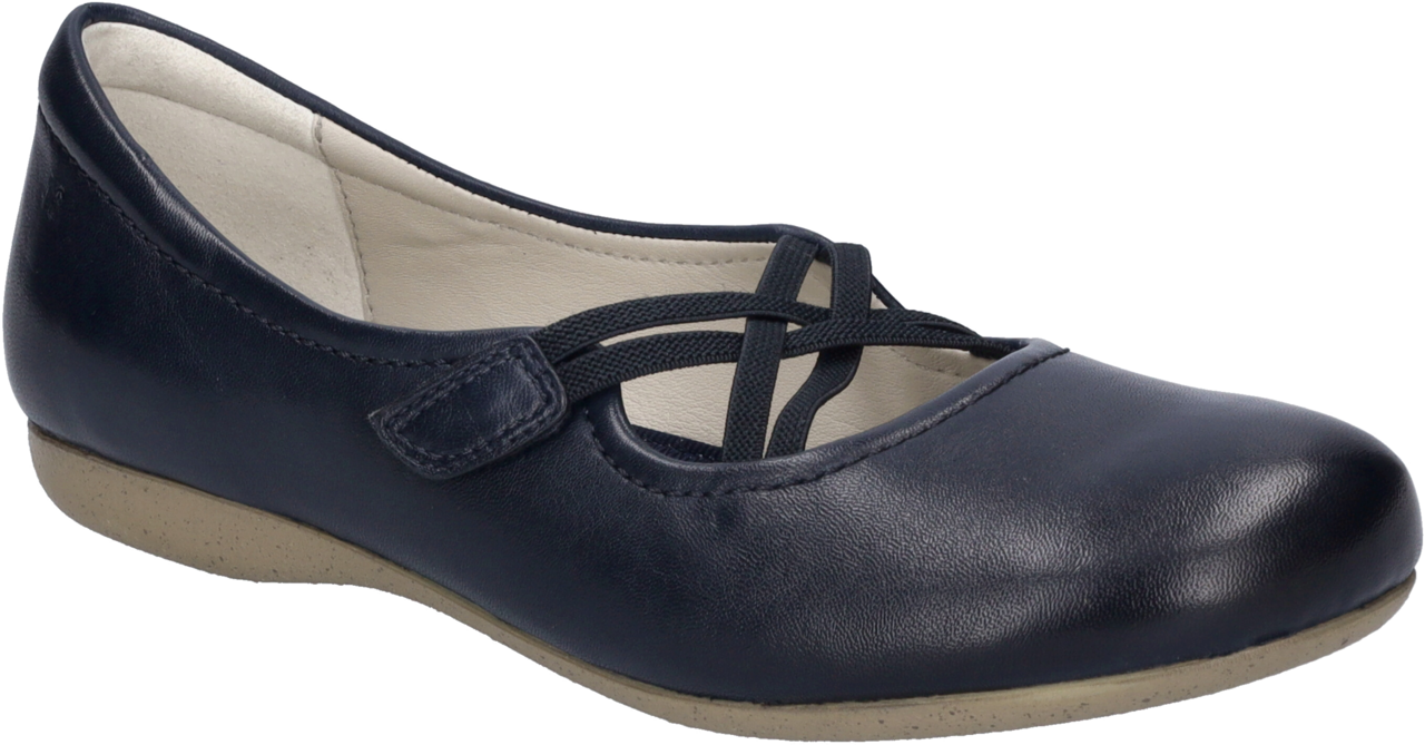 Josef Seibel Riemchenballerina »Fiona 39«  Festtagsschuh, Slipper, Komfortschuh mit überkreuztem Gummizug