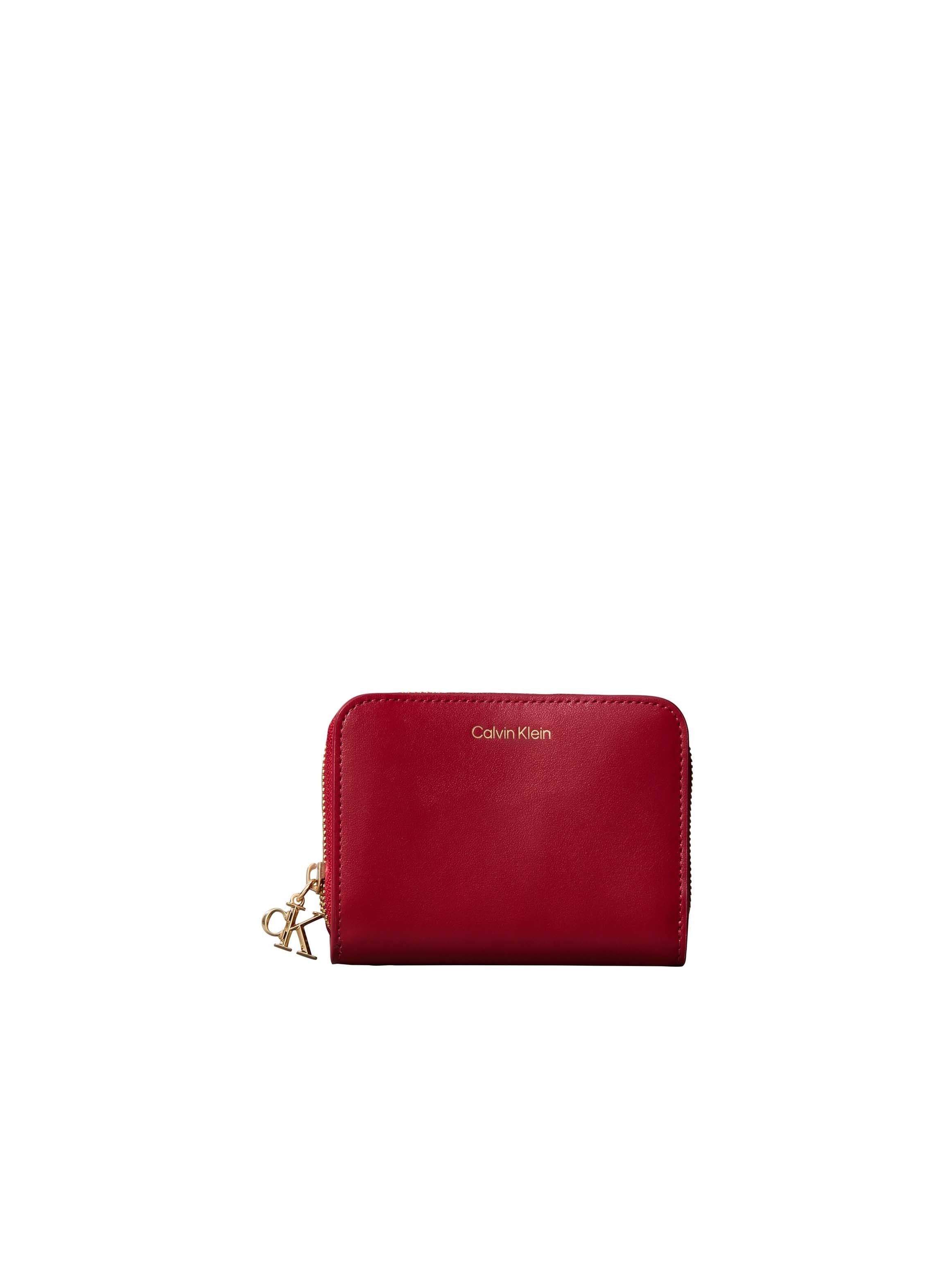Calvin Klein "CK PULLER MEDIUM FLAP ZIP AROUND" Damen Geldbörse, Portemonnaie mit CK-Schmuck-Logo