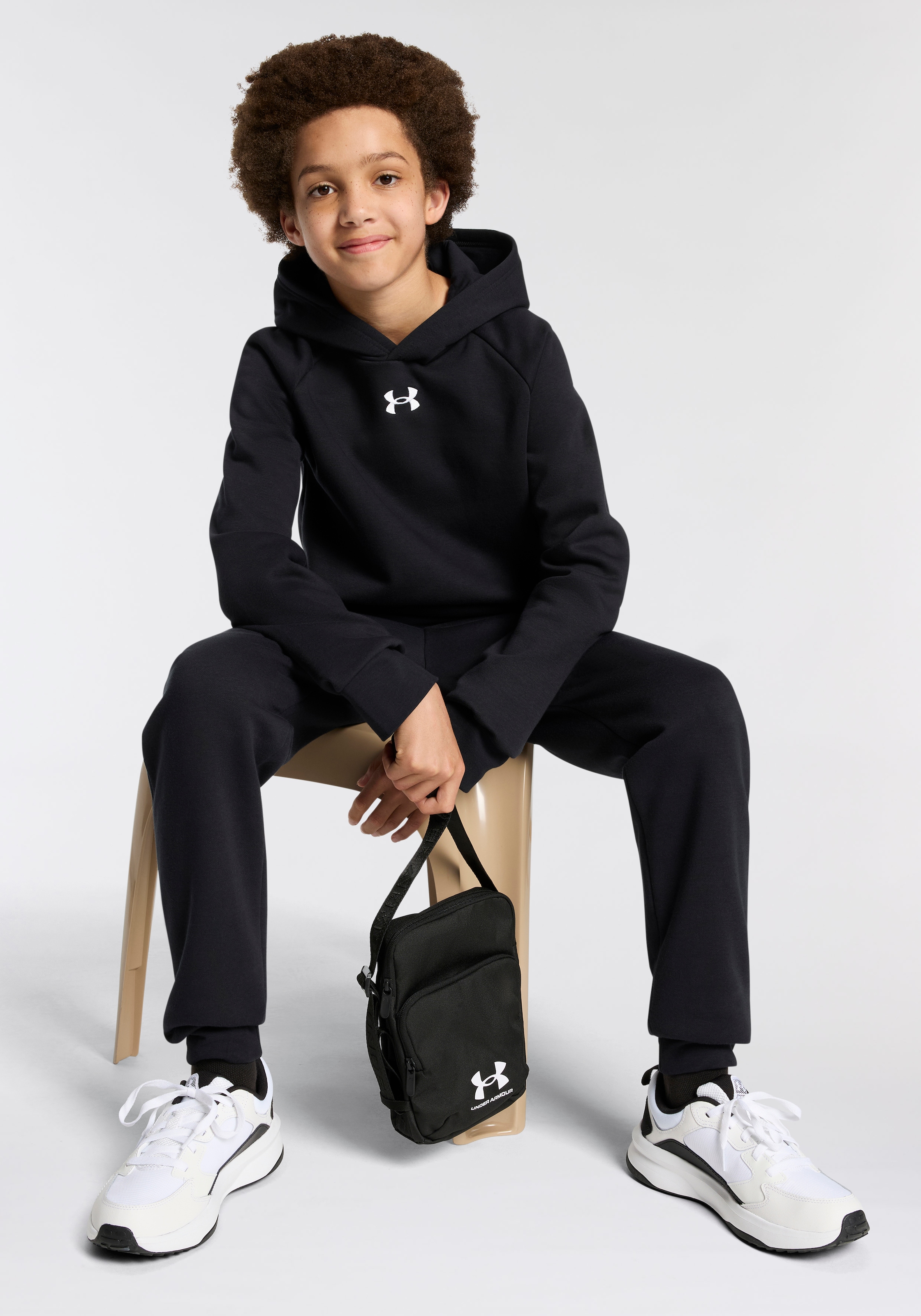 Under Armour® Kapuzensweatshirt »Rival«, Für Kinder - Material innen weich angeraut