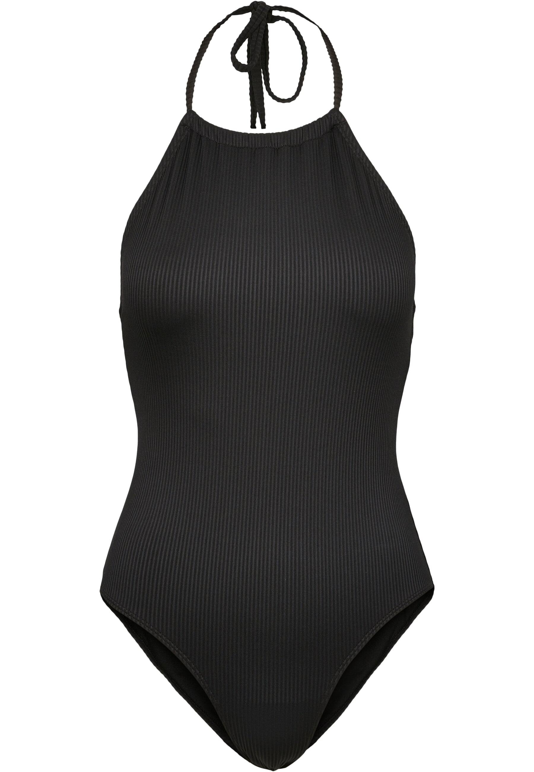 Black ribbed swimsuit online